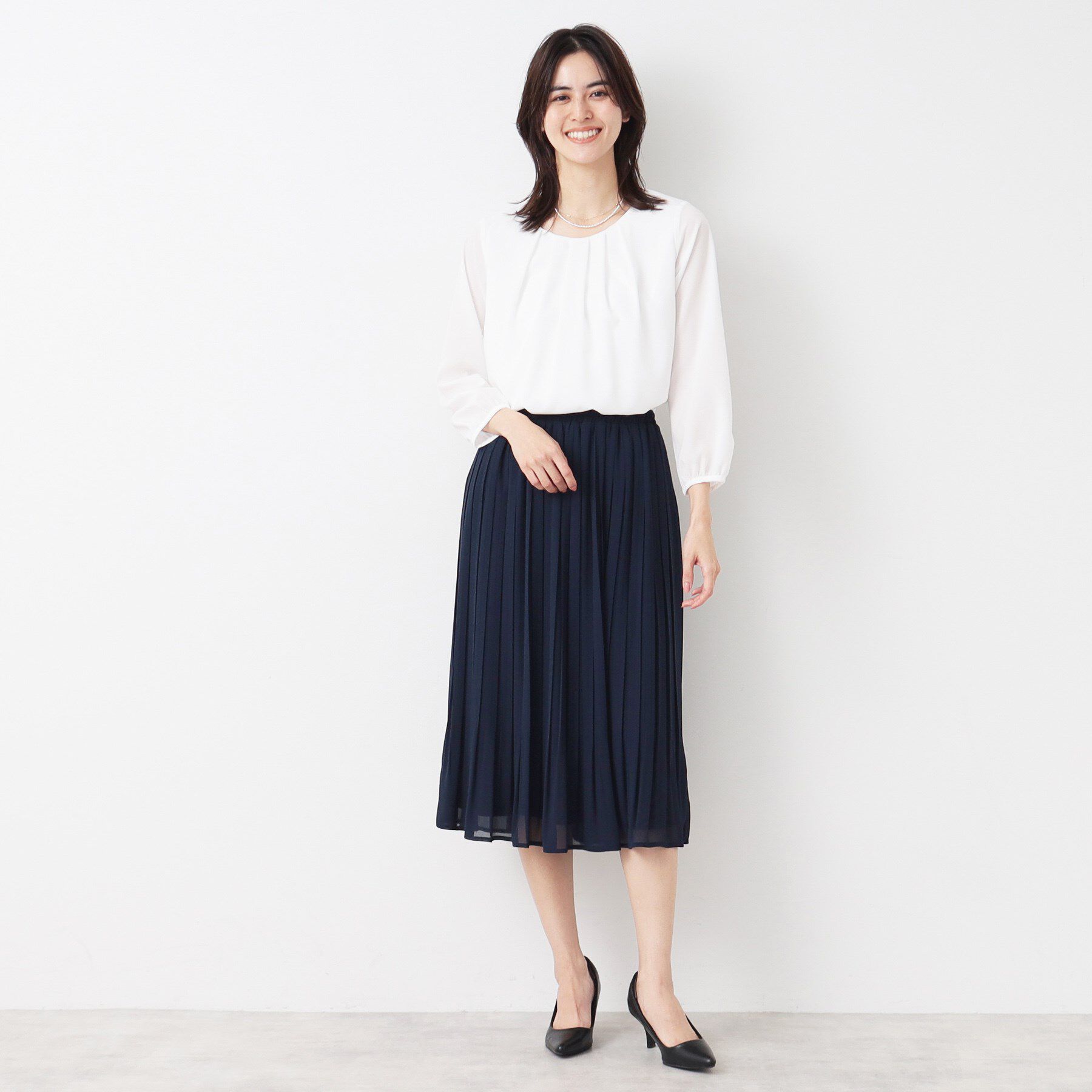 Dessin「【入卒/セレモニー/洗える】ジョーゼットブラウス」|シャツ・ブラウス|