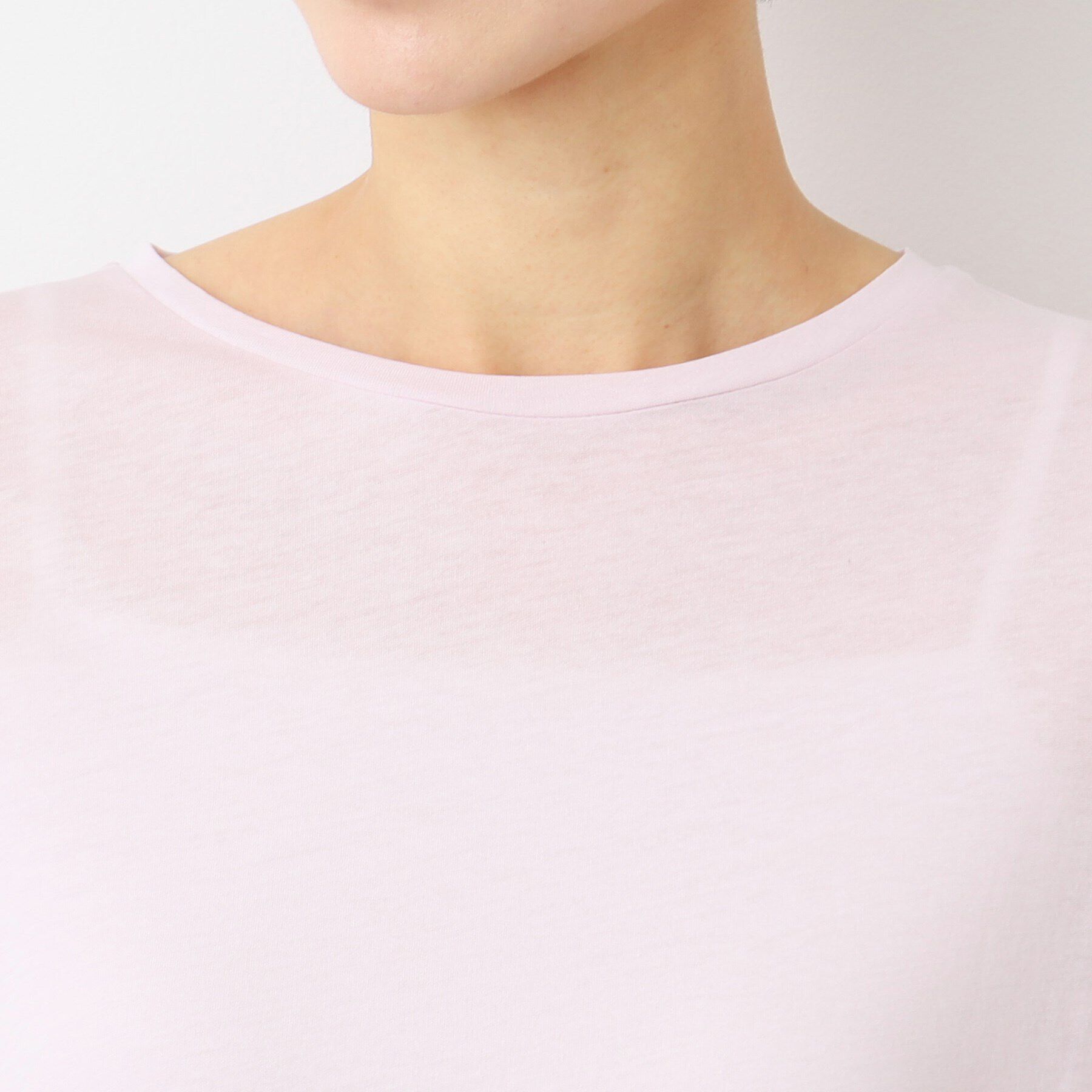 Dessin「【洗える】クルーネックシースルーロンT」|Tシャツ・カットソー|