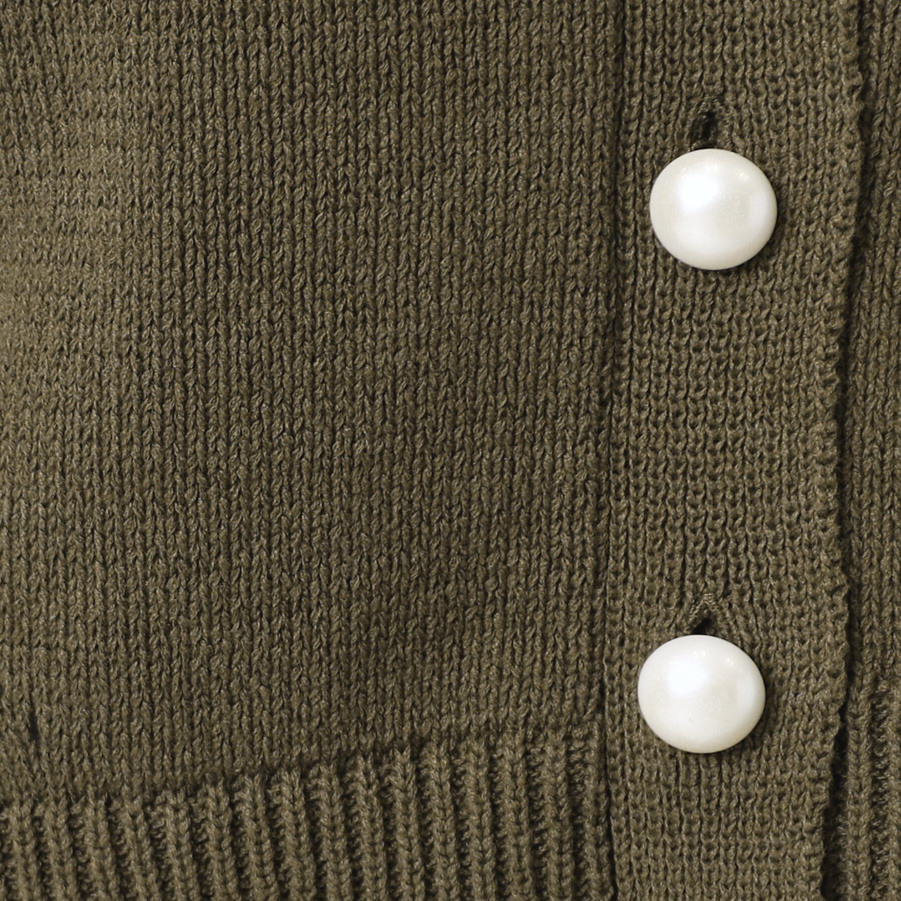 Dessin「【洗える】パール調ボタン付きニットジレ」|ベスト・ジレ|