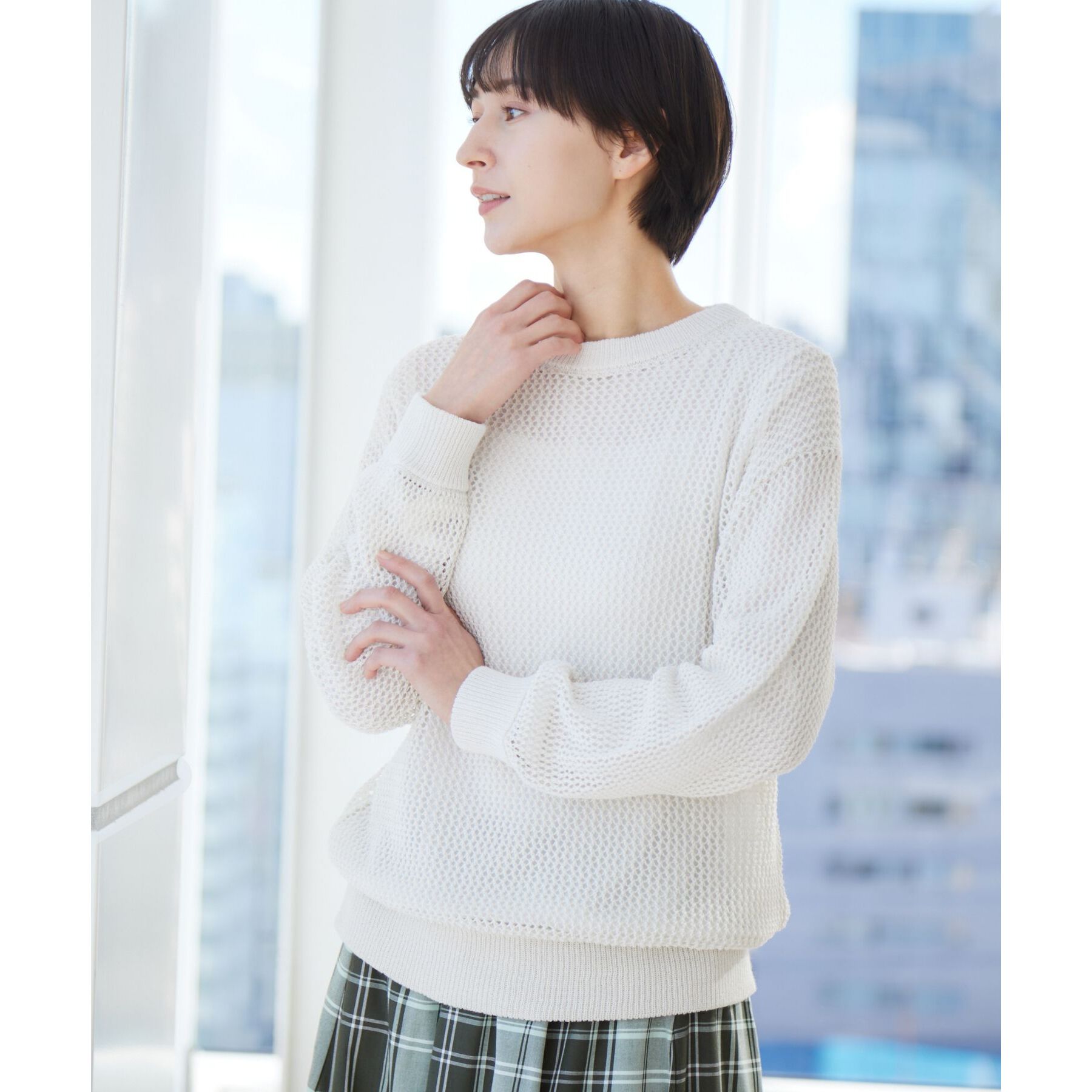 Dessin「【洗える】メッシュニット（S～L）」|ニット・セーター|