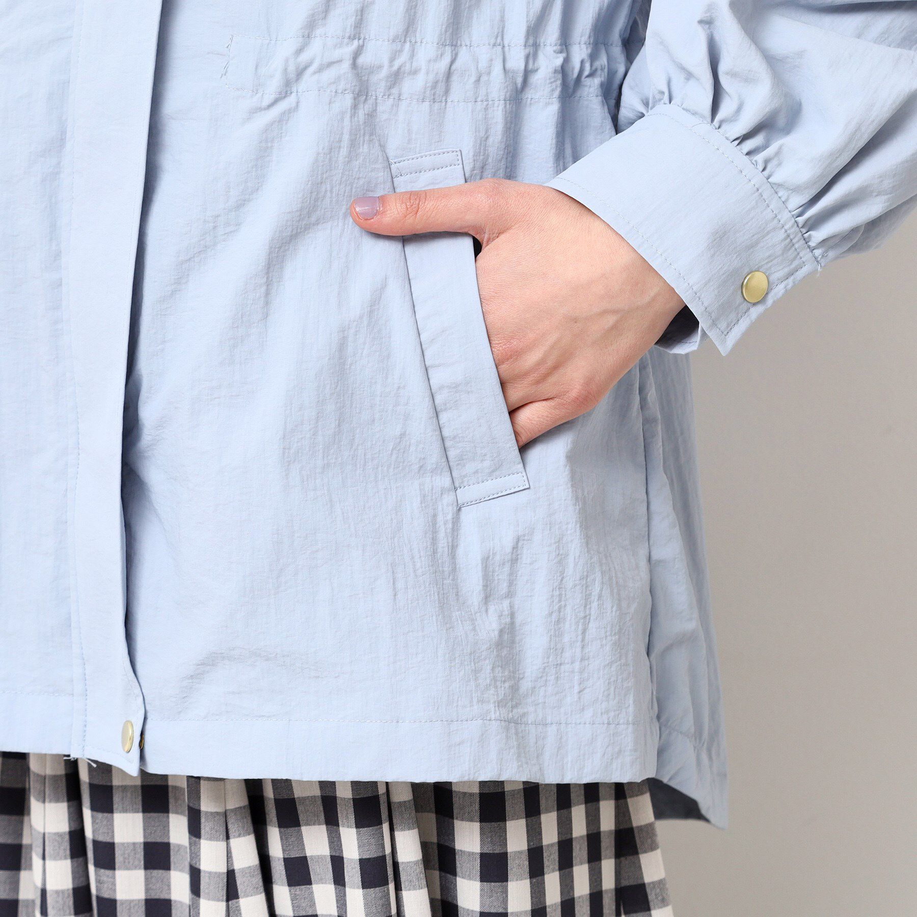 Dessin「ドロストフーデットライトブルゾン（S～L）」|ブルゾン・スタジャン|