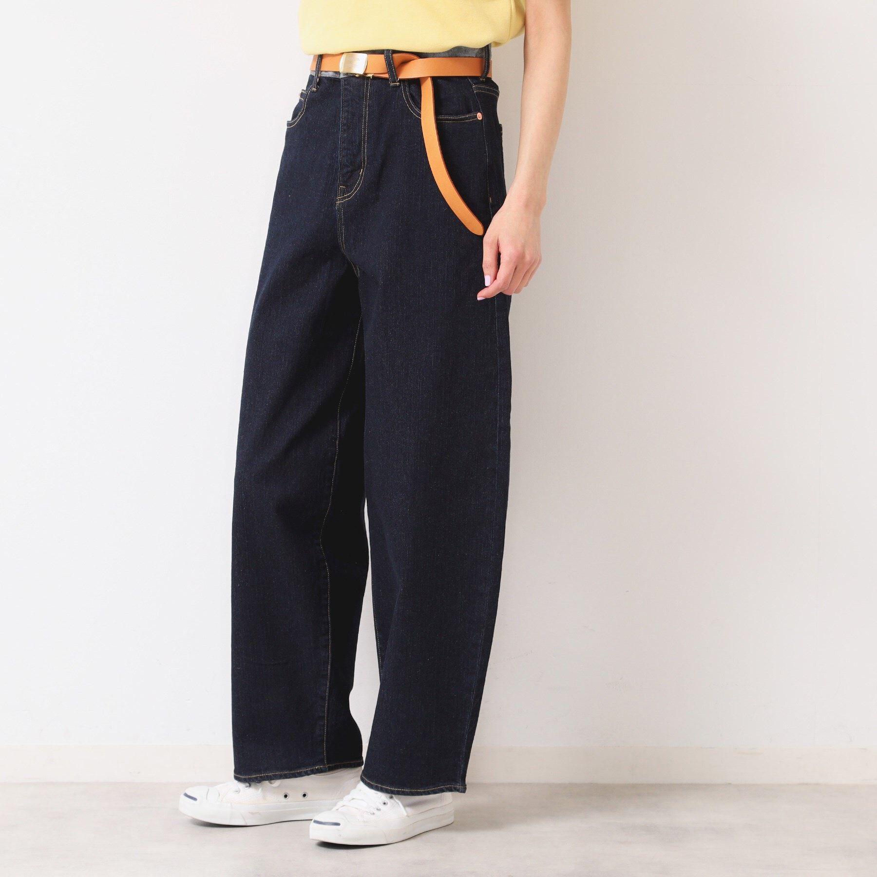 Dessin「【洗える】デニムカーブパンツ」|デニム|