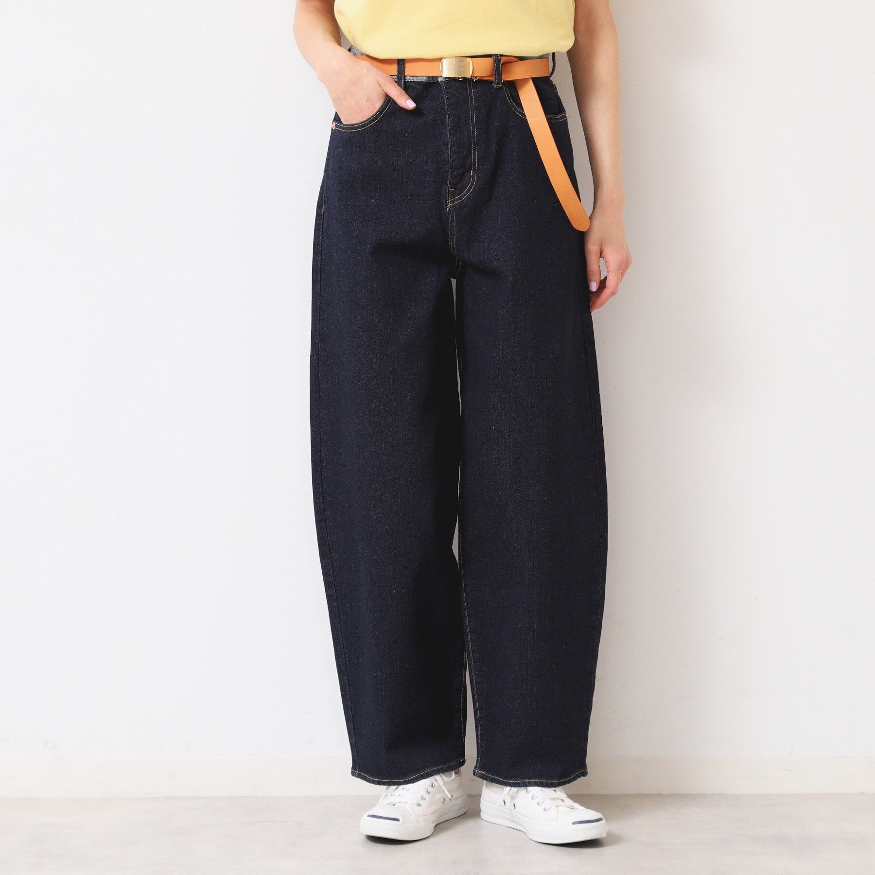 Dessin「【洗える】デニムカーブパンツ」|デニム|