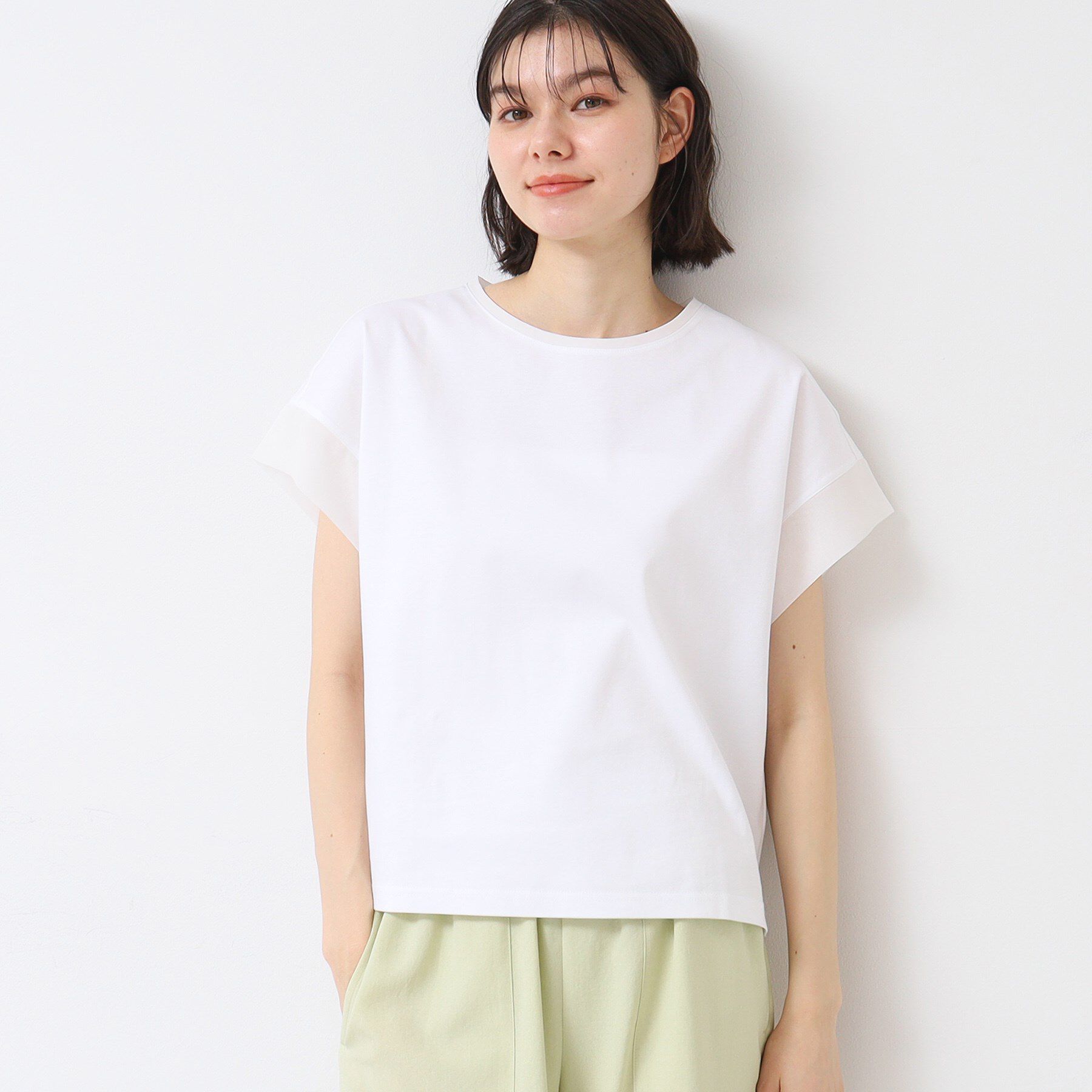 Dessin「【シリーズ累計8万枚！選べる5サイズ/6色展開/洗える】美光沢カットソー【オンにもオフにもちょうどい」|Tシャツ・カットソー|