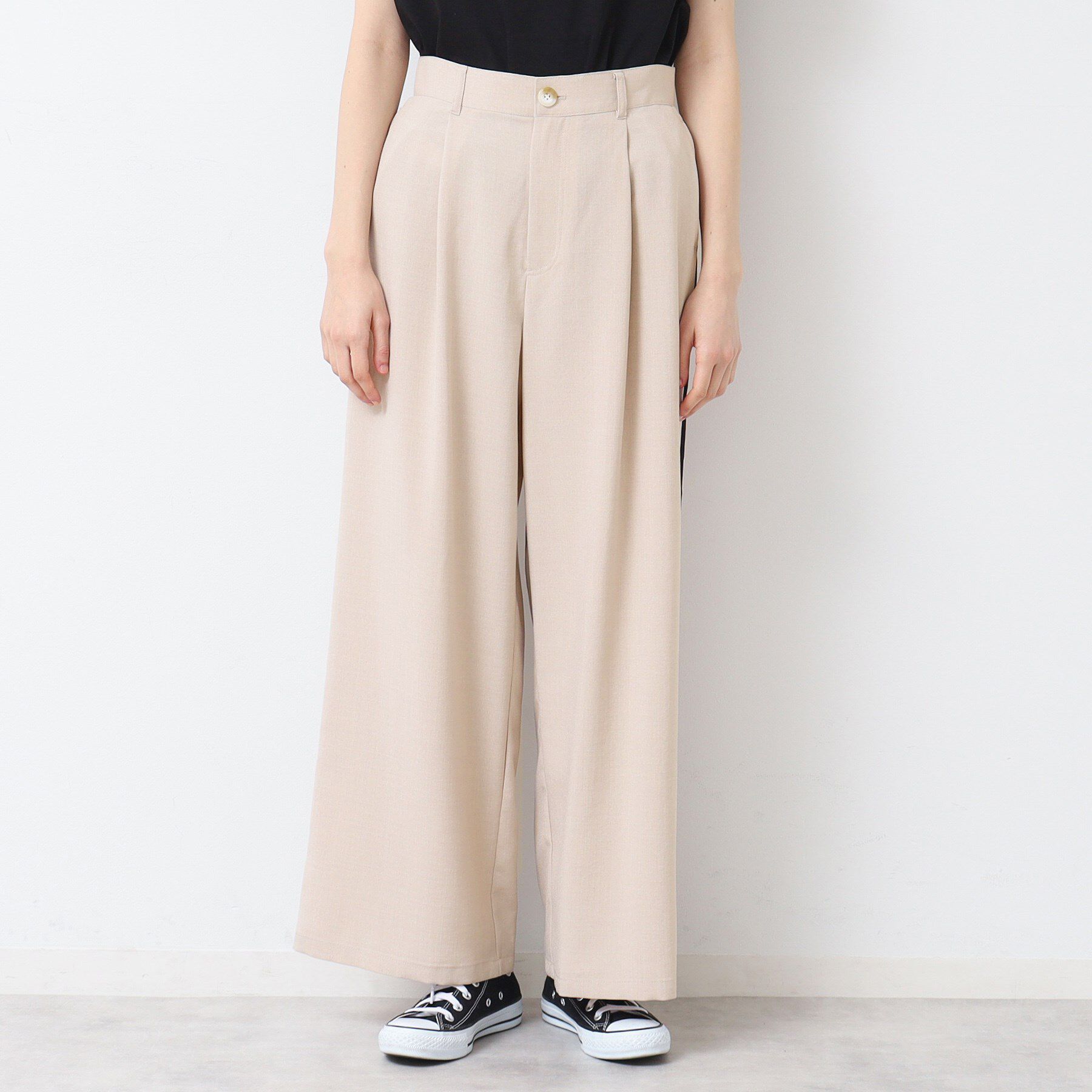 Dessin「【セットアップ可能・洗える】タック入りワイドパンツ（S～L）」|その他|
