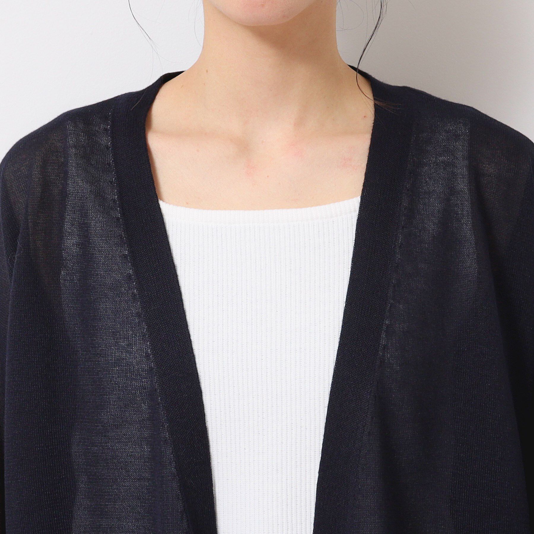 Dessin「【洗える】ミドル丈シアーカーディガン（S～L）」|カーディガン|