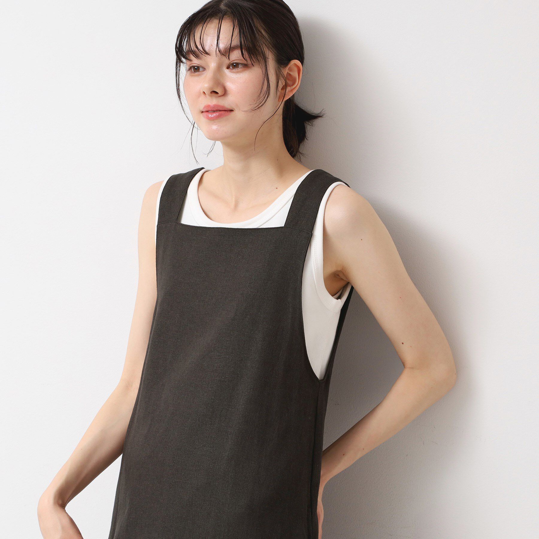 Dessin「【洗える】テントラインジャンパースカート」|ワンピース|