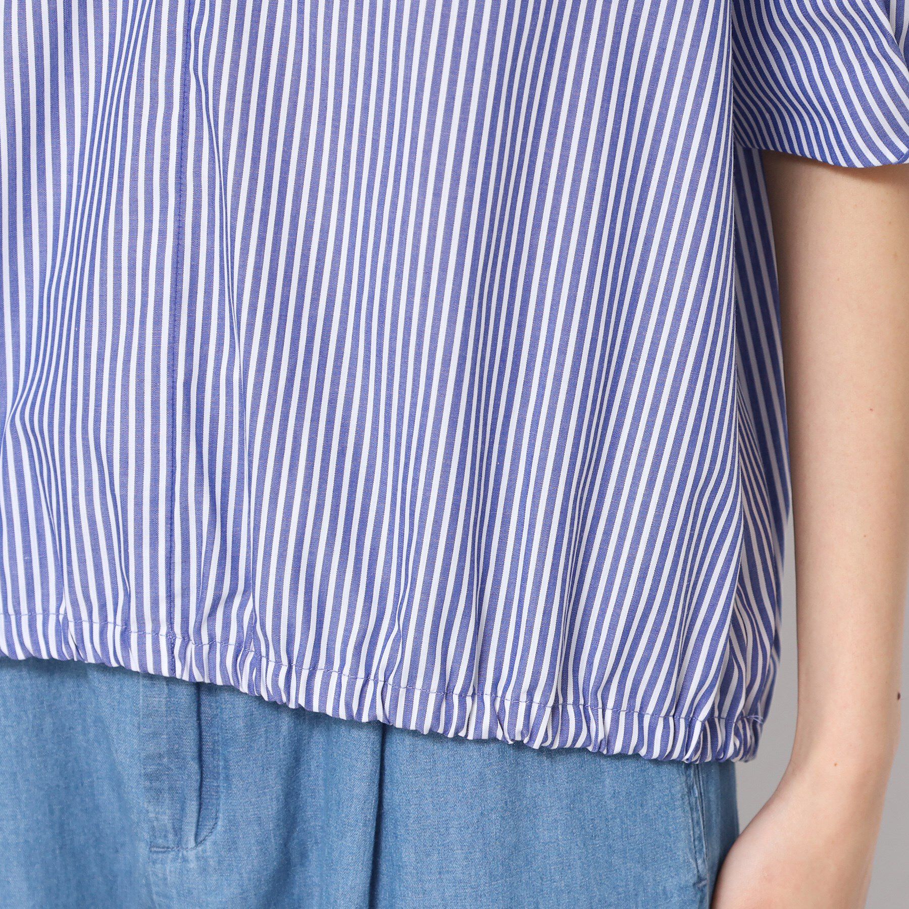 Dessin「【洗える・4サイズ展開】パフスリーブ五分袖ブラウス（XS～L）」|シャツ・ブラウス|