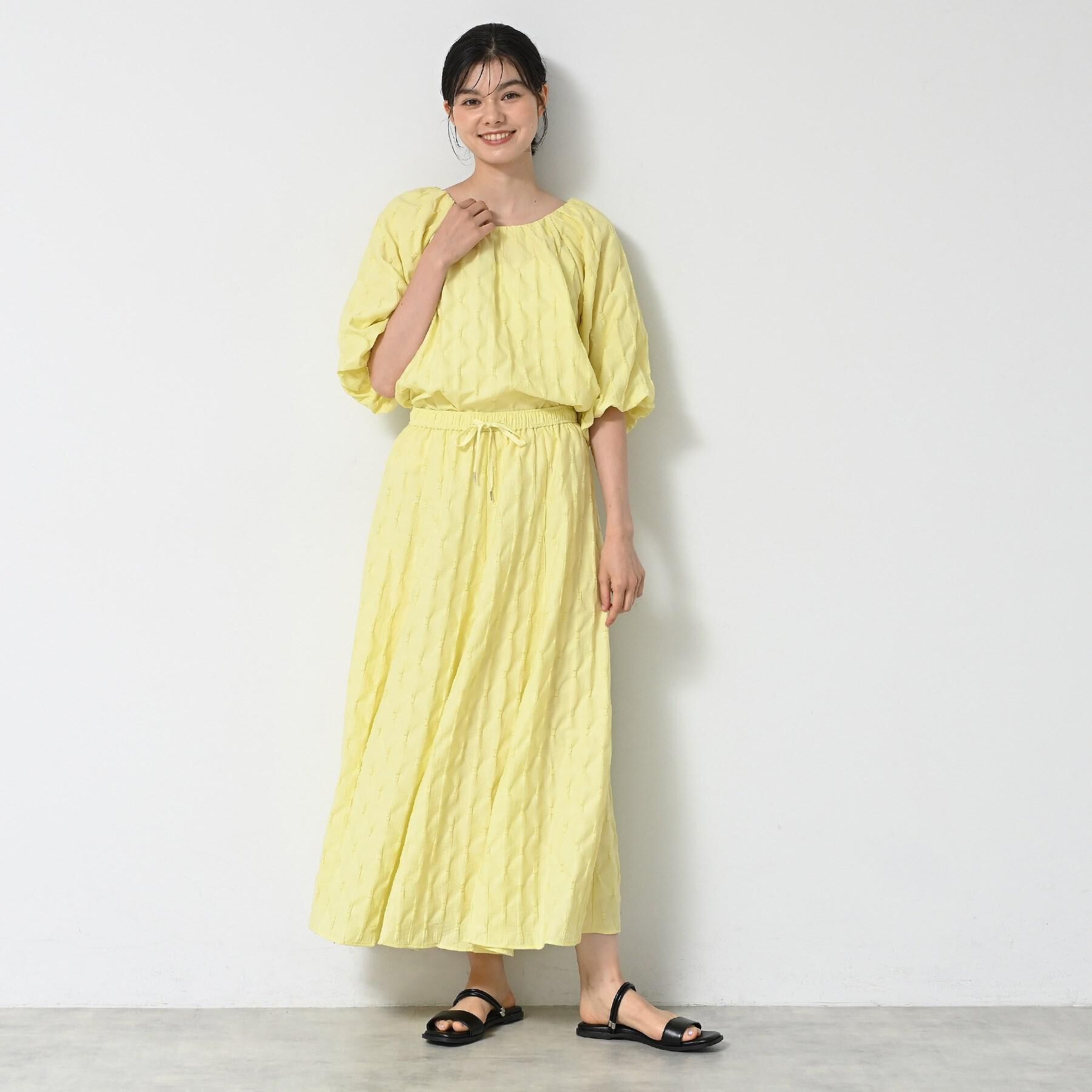 Dessin「【ウエストゴム・洗える】ジャガードフレアースカート」|スカート|