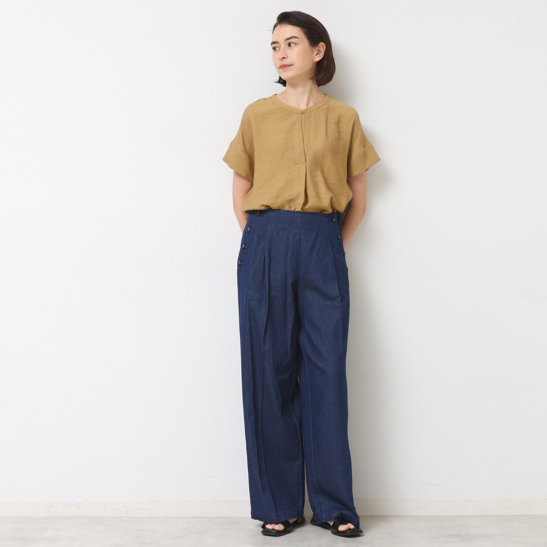 Dessin「【セットアップ可】2WAYネックスキッパーブラウス」|シャツ・ブラウス|