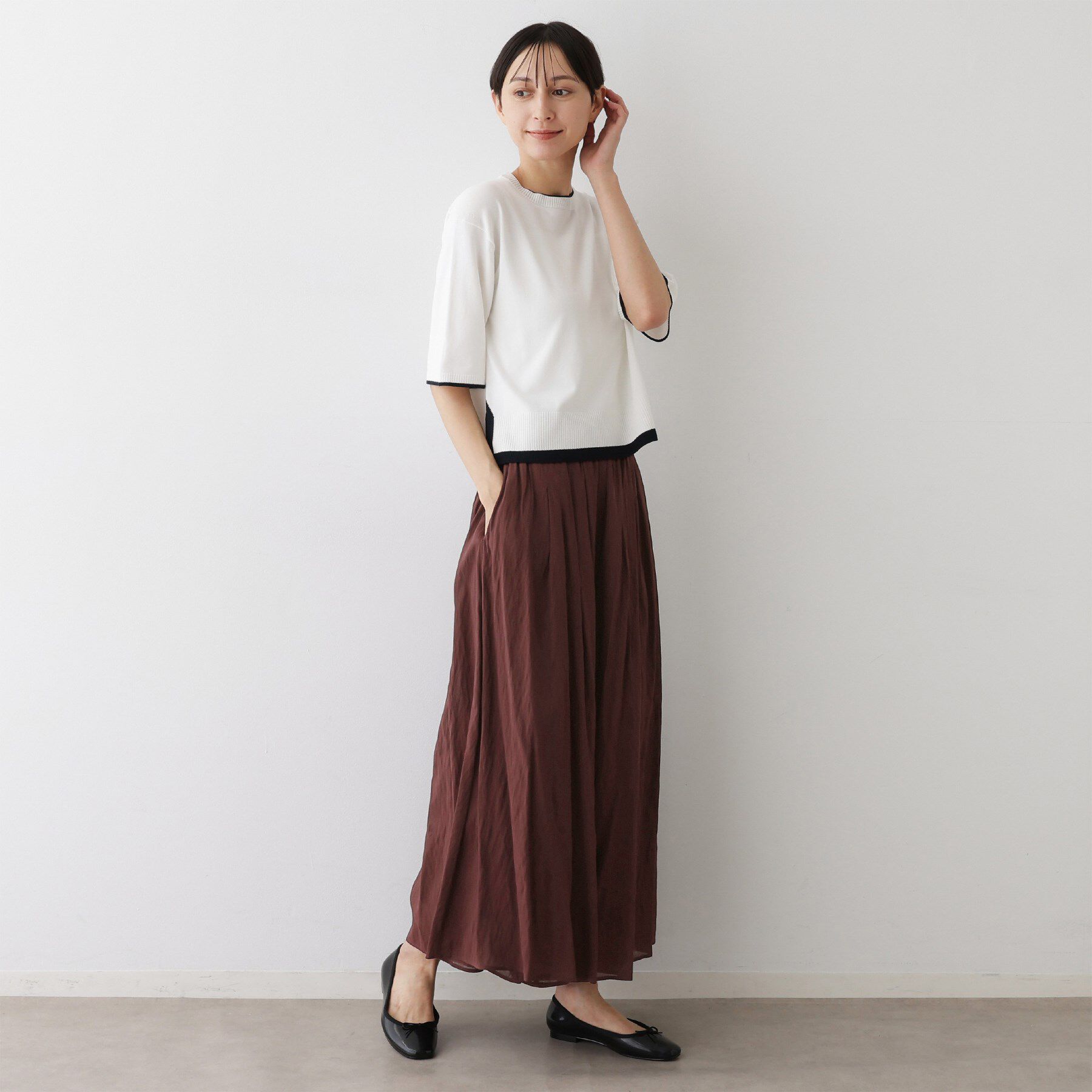 Dessin「【ウエストゴム/洗える】シアーエアリーパンツ」|その他|