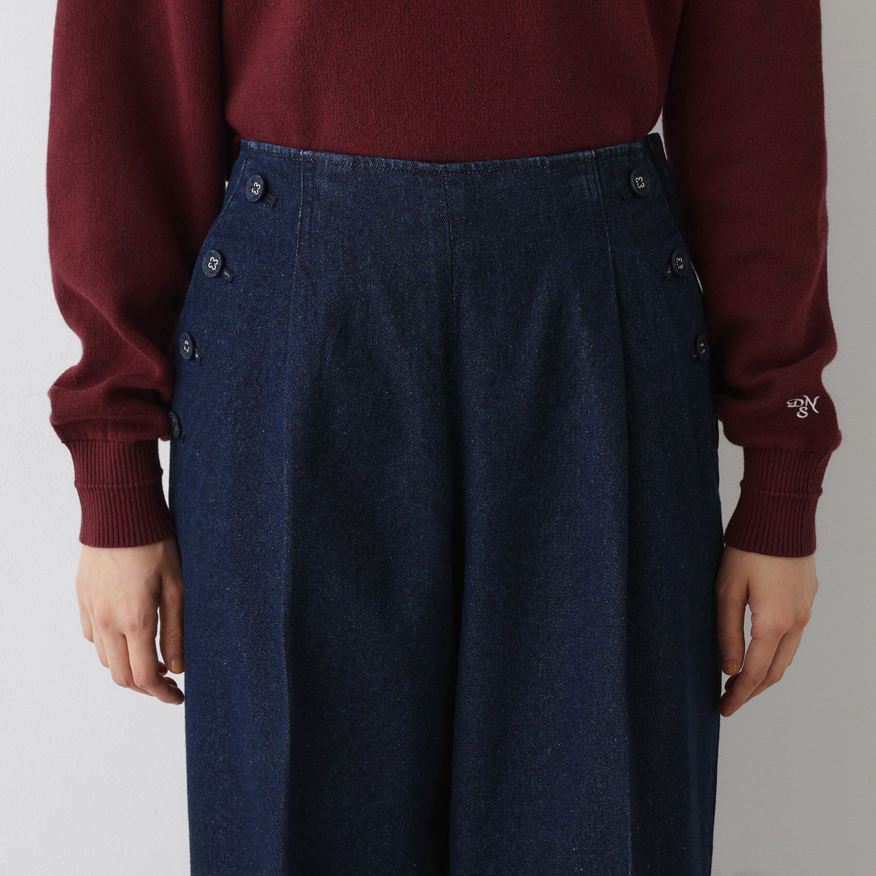 Dessin「【洗える】マリンデニムパンツ」|デニム|