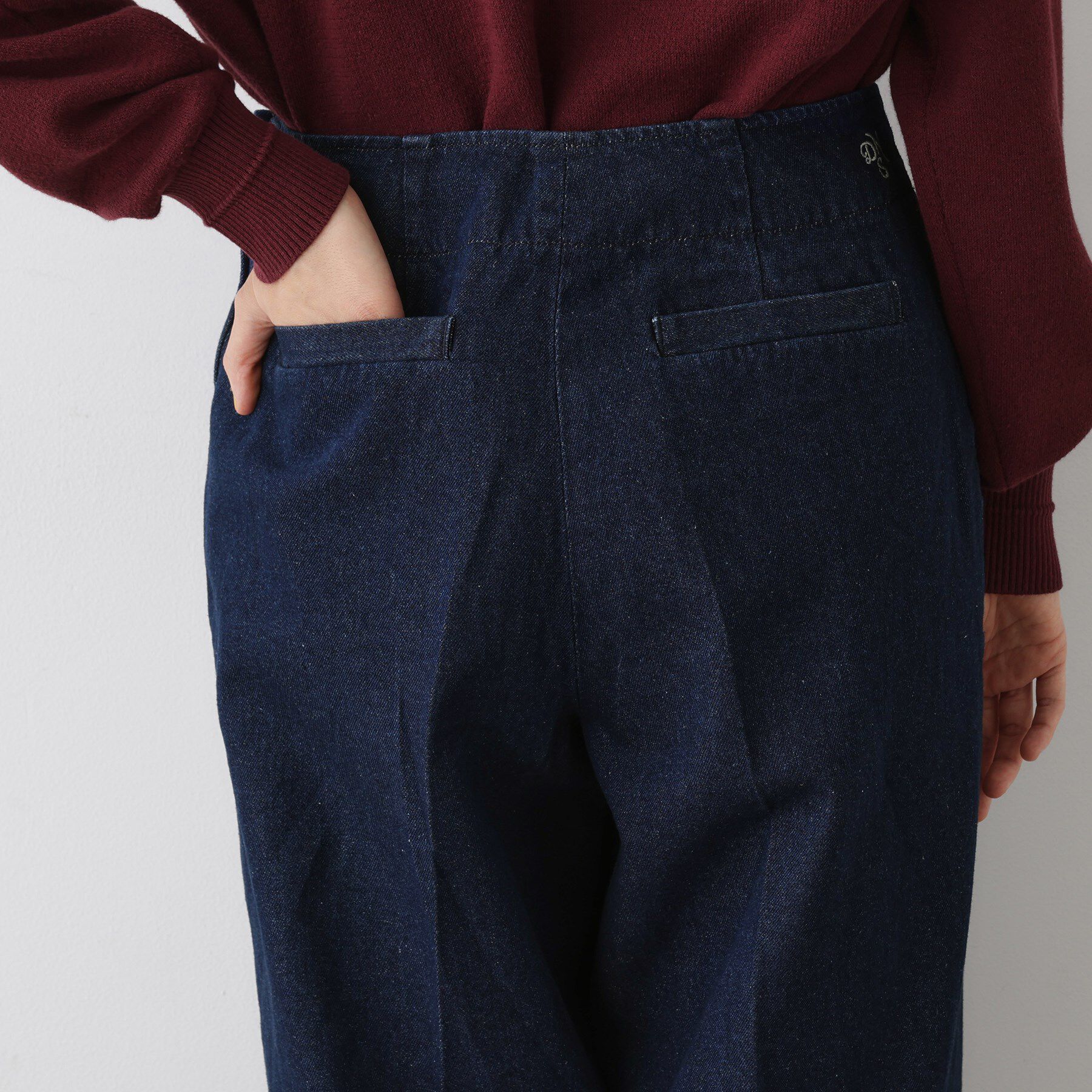 Dessin「【洗える】マリンデニムパンツ」|デニム|