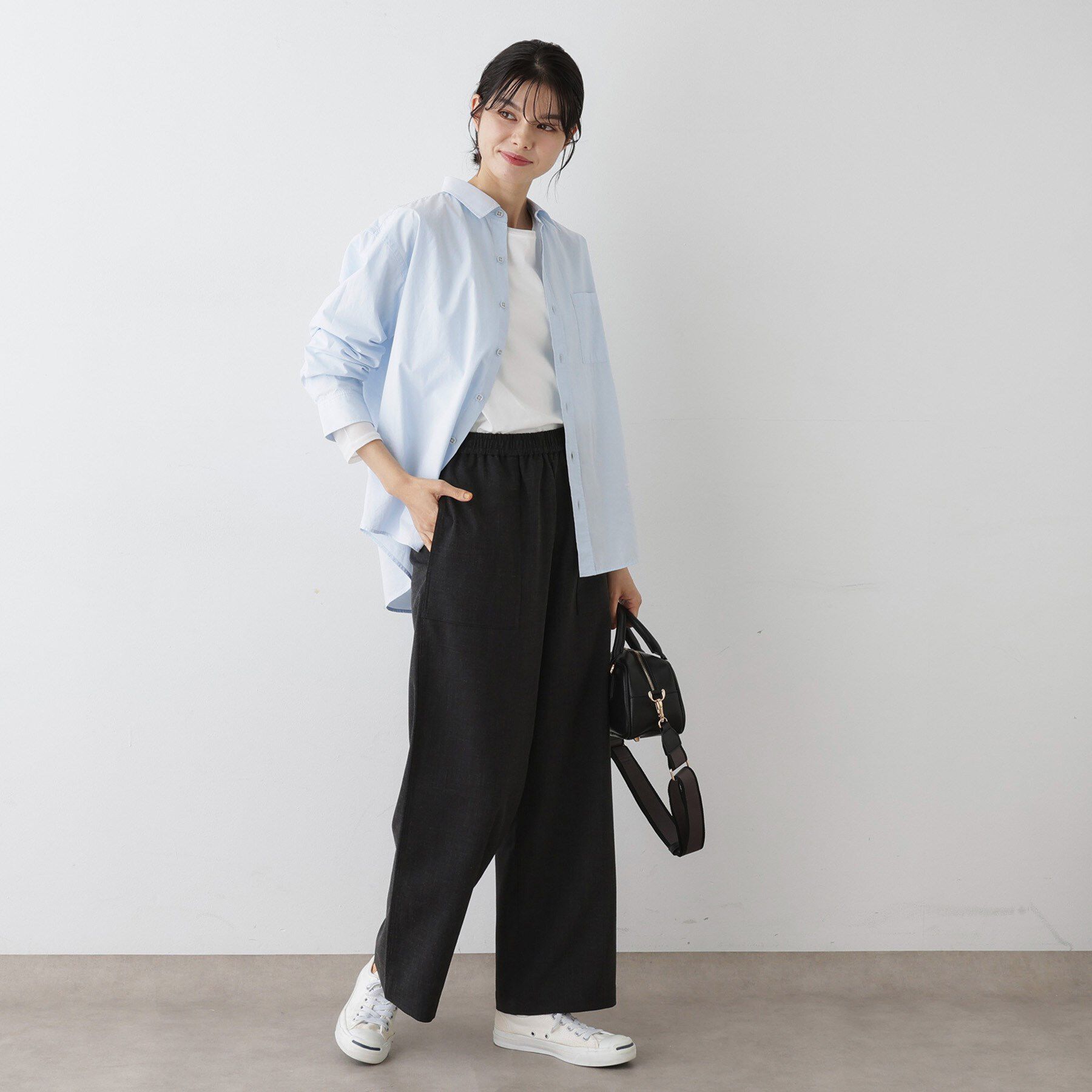 Dessin「【ユニセックス/洗える】コットンブロードシャツ」|シャツ・ブラウス|