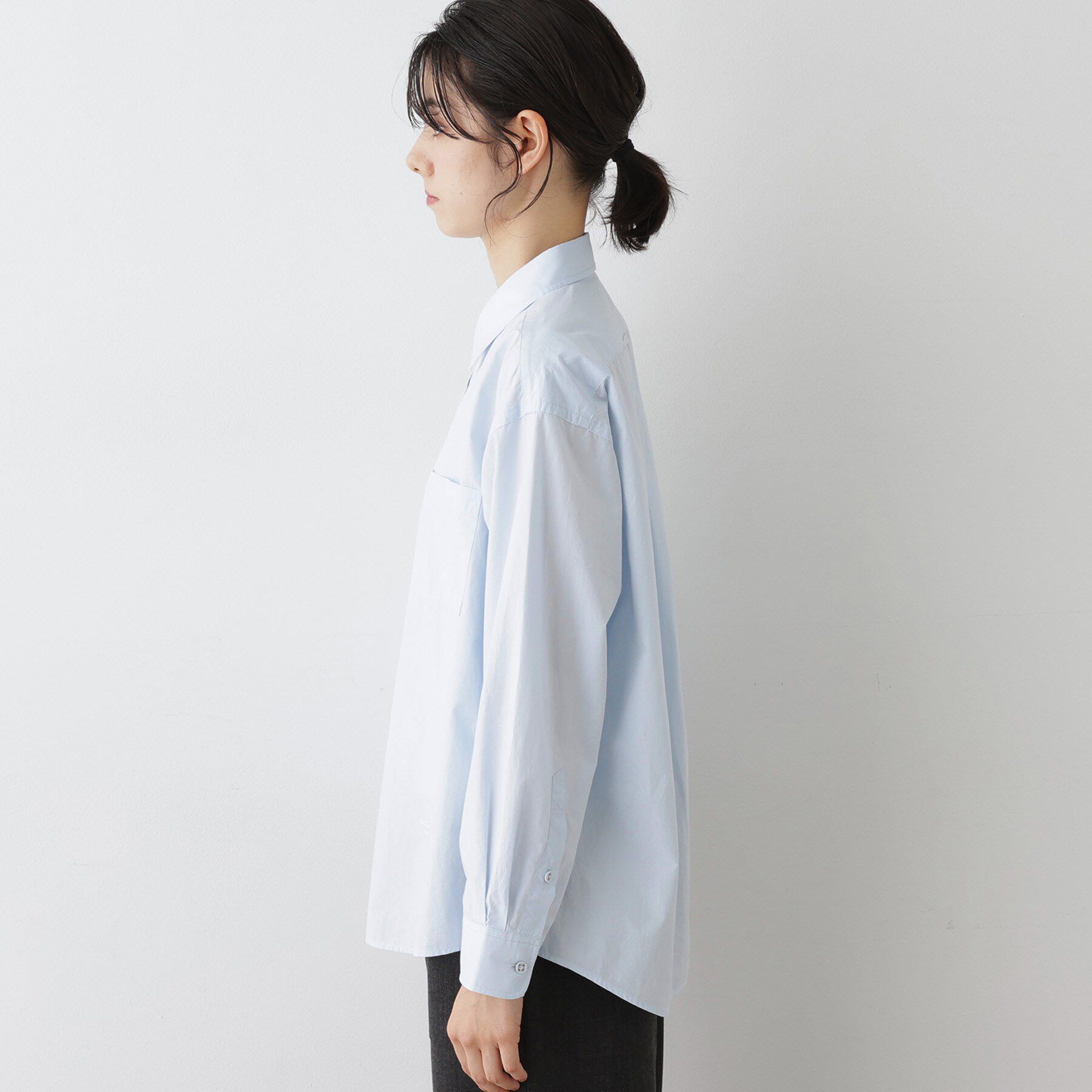 Dessin「【ユニセックス/洗える】コットンブロードシャツ」|シャツ・ブラウス|