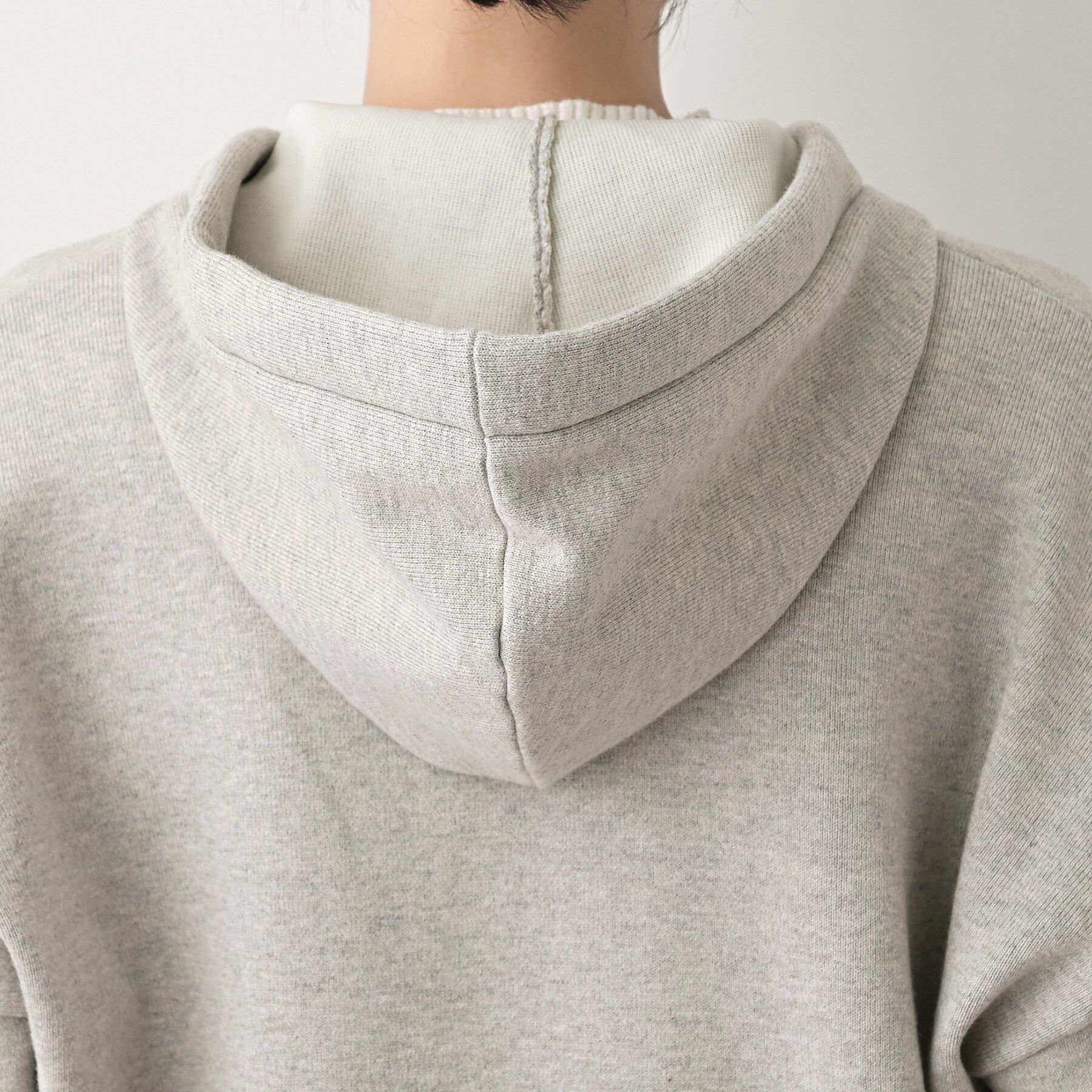 Dessin「【洗える】コットンカシミヤブレンドフードジップカーディガン」|パーカー|