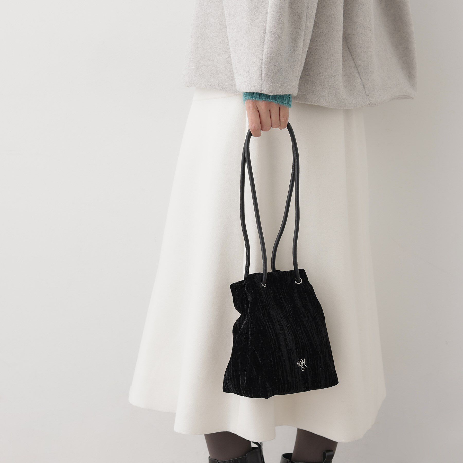 Dessin「ベロア巾着バッグ」|トートバッグ|