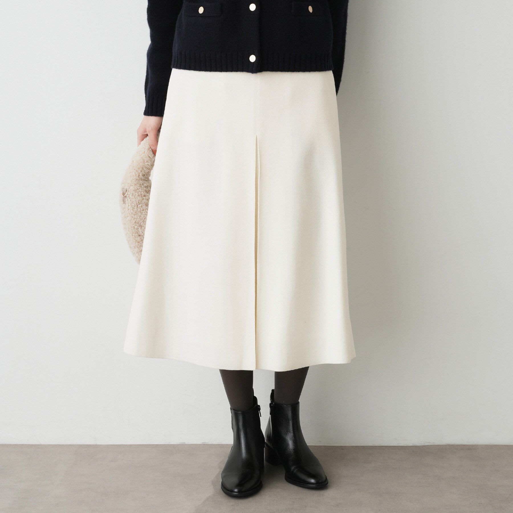 Dessin「メルトンジャージボックスタックスカート」|スカート|