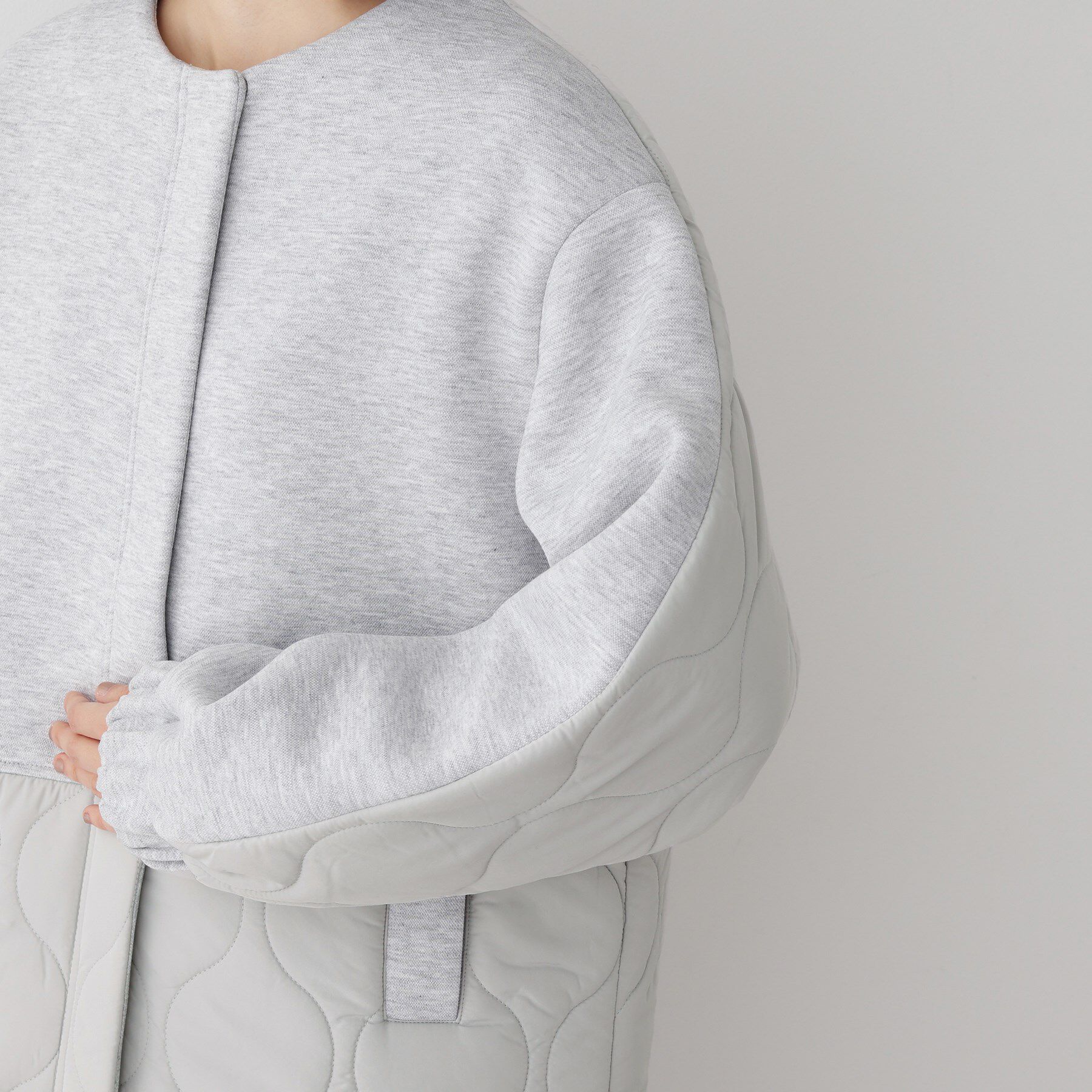 Dessin「【洗える】ダンボールコンビノーカラーコート」|ノーカラーコート|