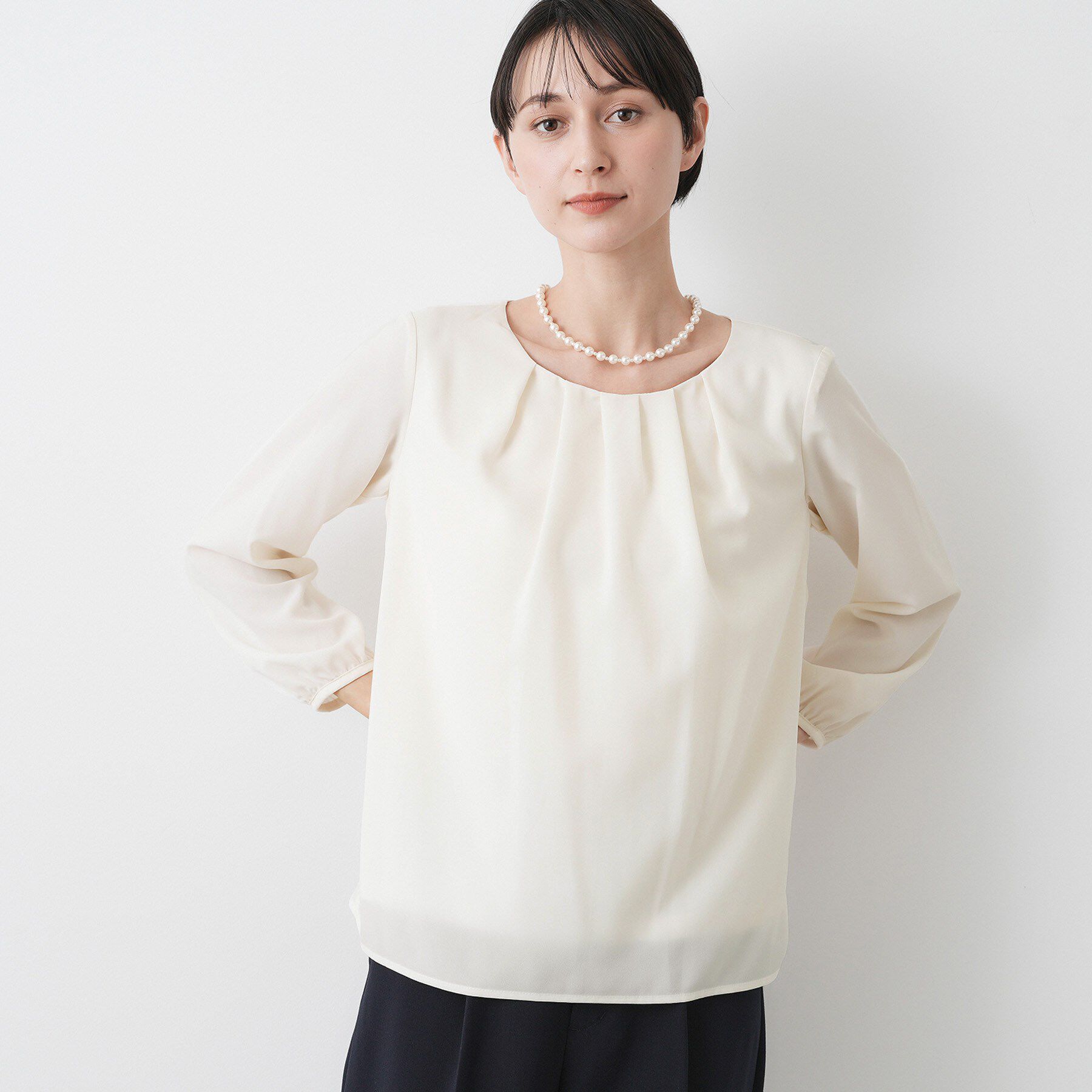 Dessin「【洗える】ジョーゼットブラウス」|シャツ・ブラウス|