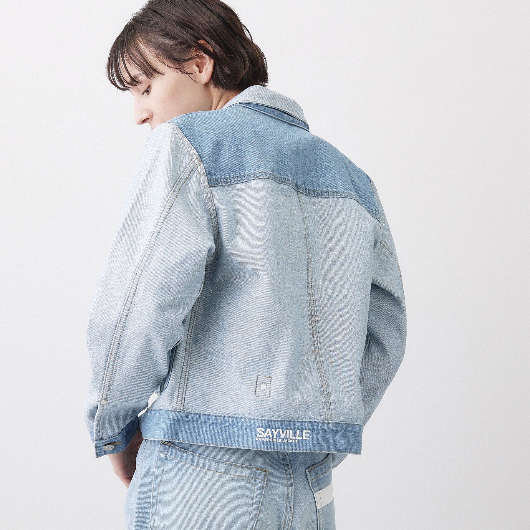 Dessin「【ユニセックス/2WAY】リバーシブルデニムジャケット」|デニムジャケット|