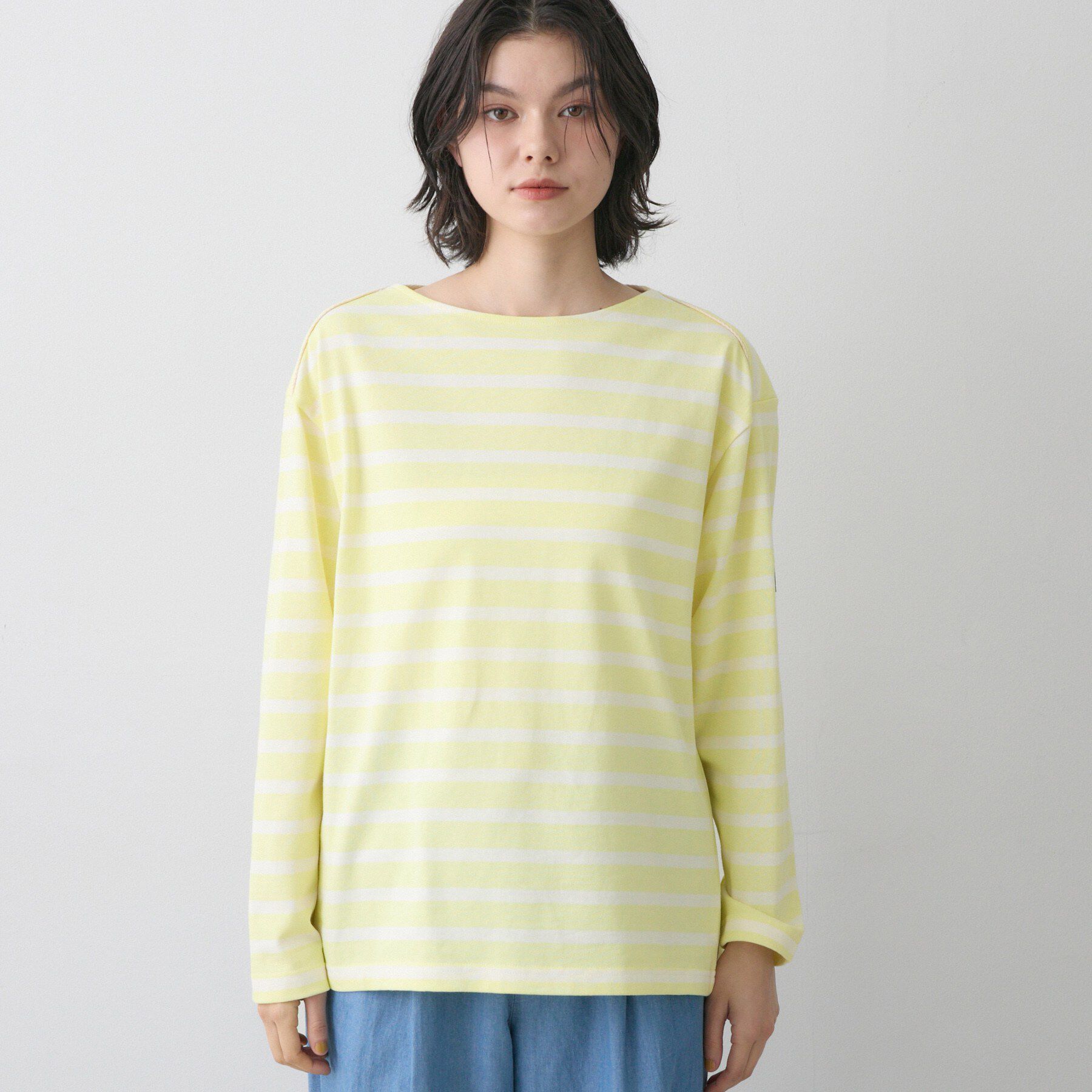 Dessin「【洗える】クルーネックボーダーカットソー」|Tシャツ・カットソー|