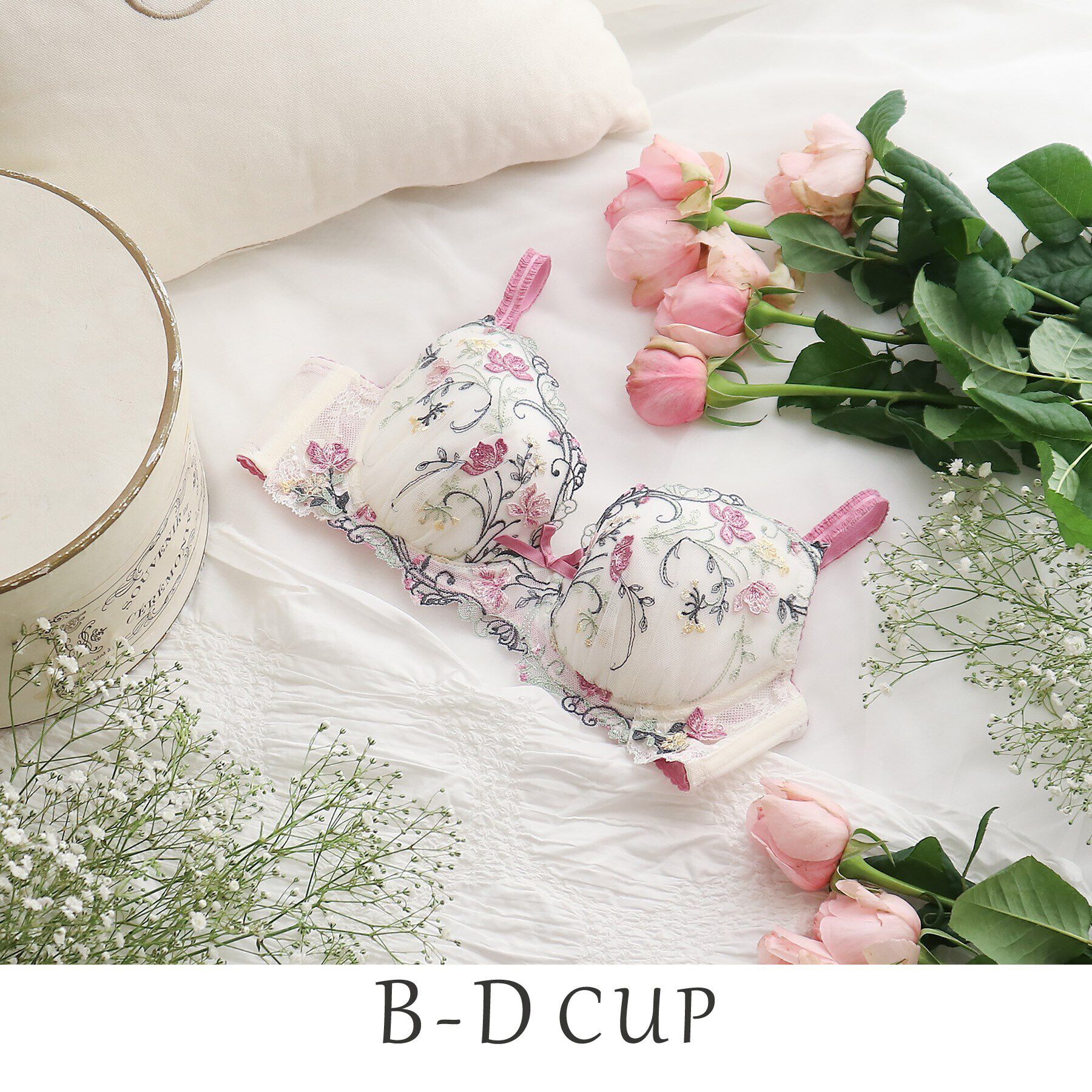 Risa Magli「カトリーヌ ブラジャー」|インナー|ピンク(070)