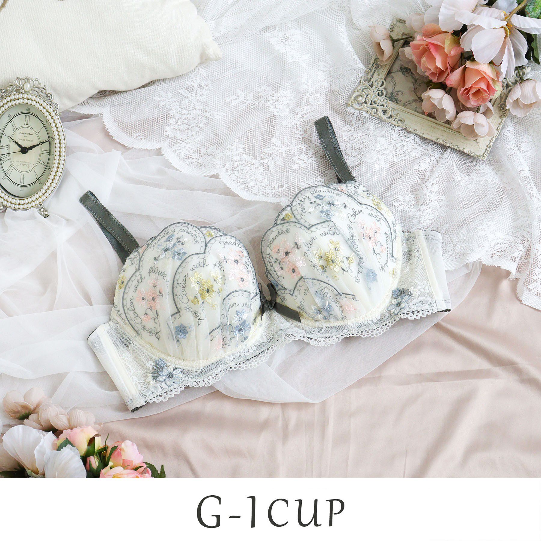 Risa Magli「フェリーチェ ブラジャー （G-I） ＜バストアップタイプ＞」|インナー|アイボリー(004)