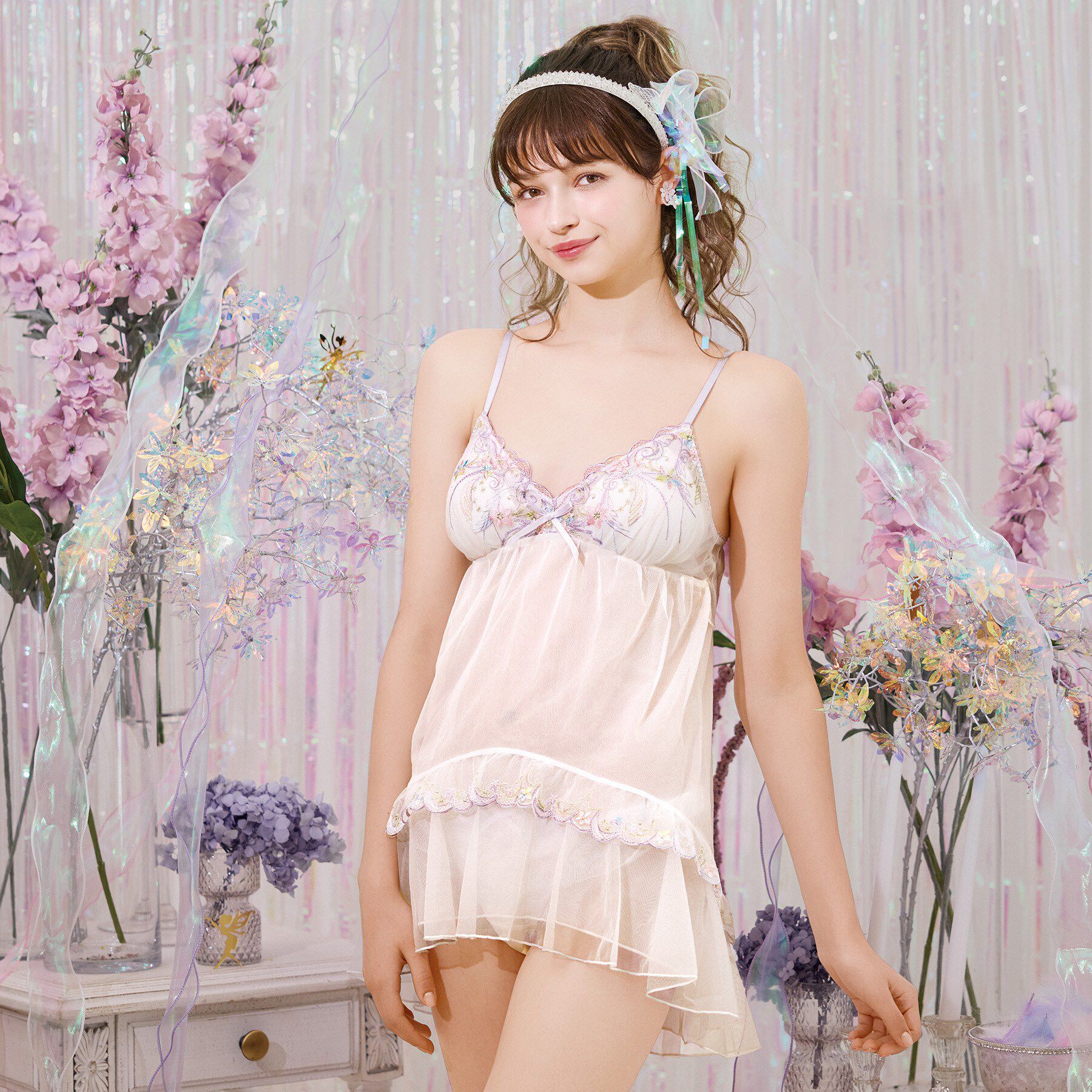 Risa Magli「コリンナ カップ付スリップ」|キャミソール|