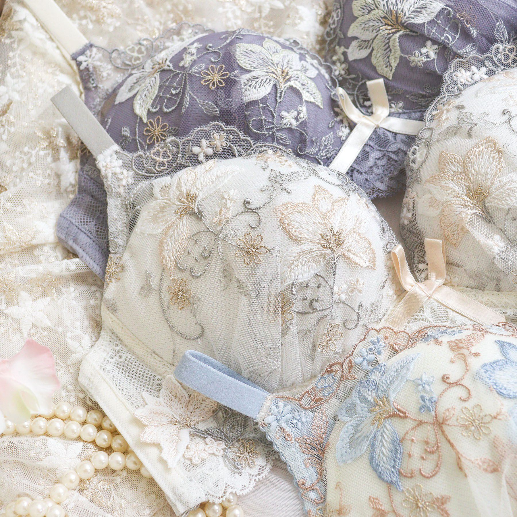 Risa Magli「フルーリ ノンワイヤーブラ (B-C) ＜メロフィータイプ＞」|インナー|