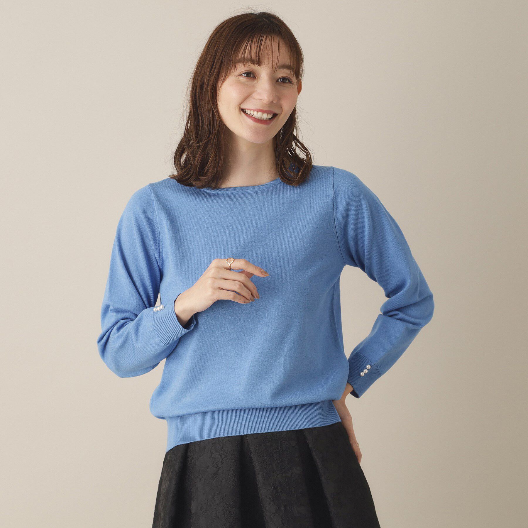 ITS&rsquo;DEMO「【アンチピリング／洗濯機OK】ボートネックニット」|ニット・セーター|