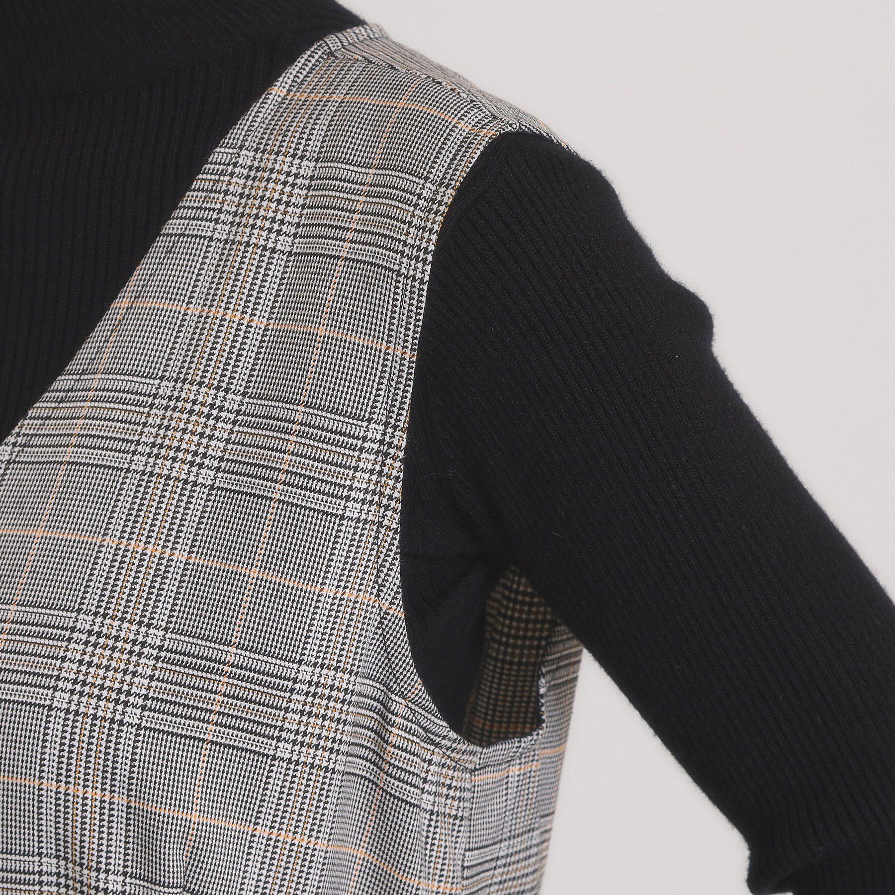 ITS&rsquo;DEMO「【手洗い可】チェック柄ジャンスカ」|ワンピース|