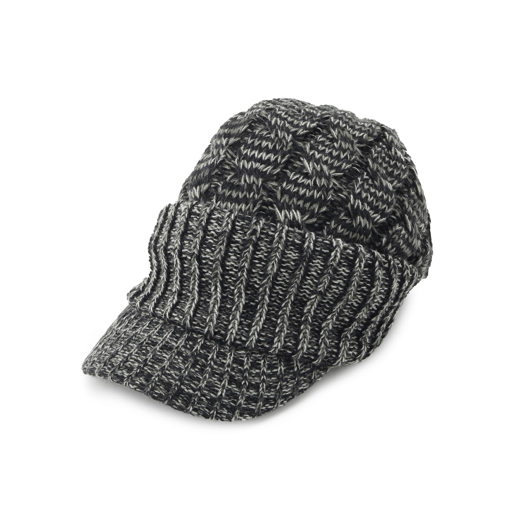 ITS&rsquo;DEMO「MIXジープニット帽」|ニット帽|チャコールグレー(0