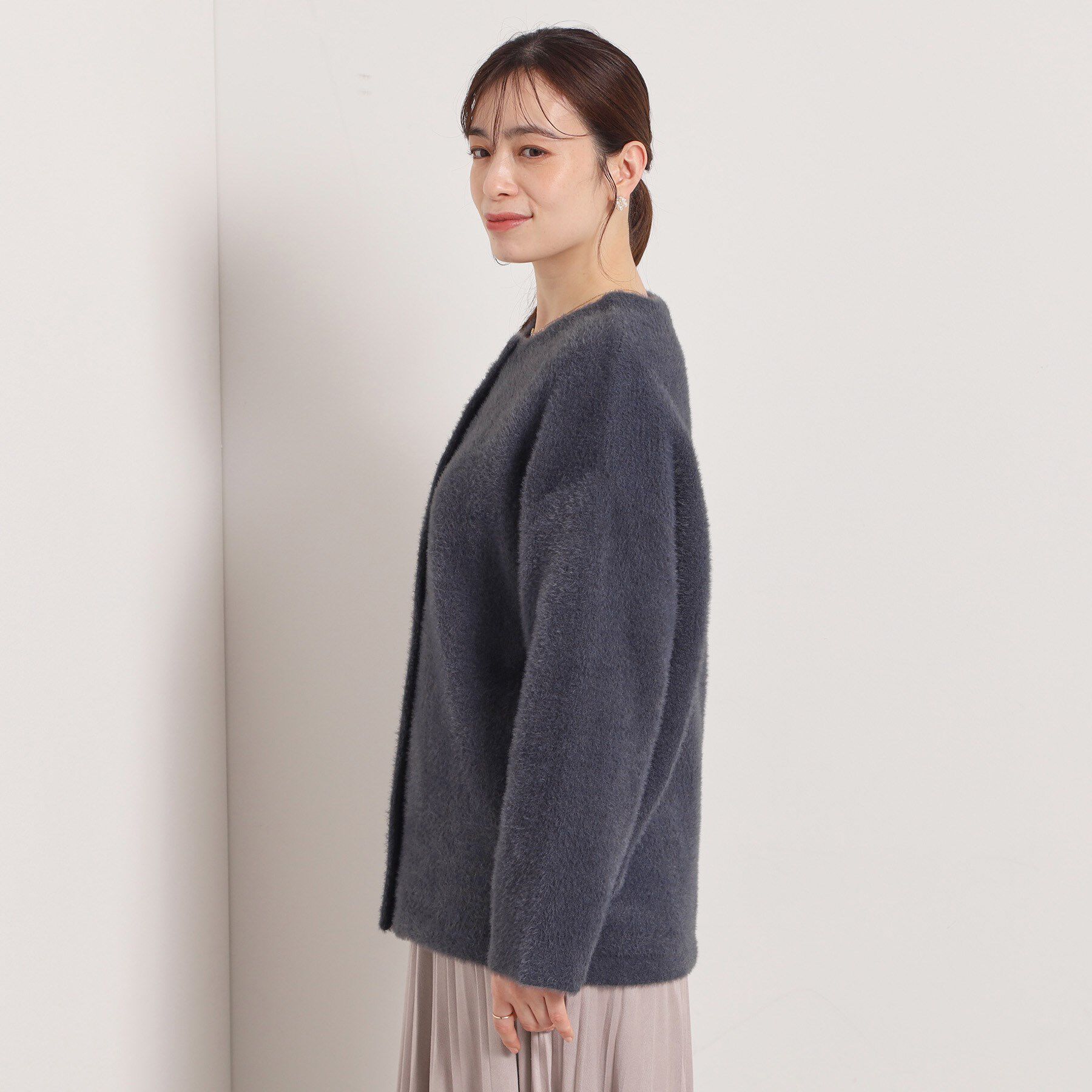 ITS&rsquo;DEMO「【手洗い可】フェザーWフェイスコーディガン」|カーディガン|