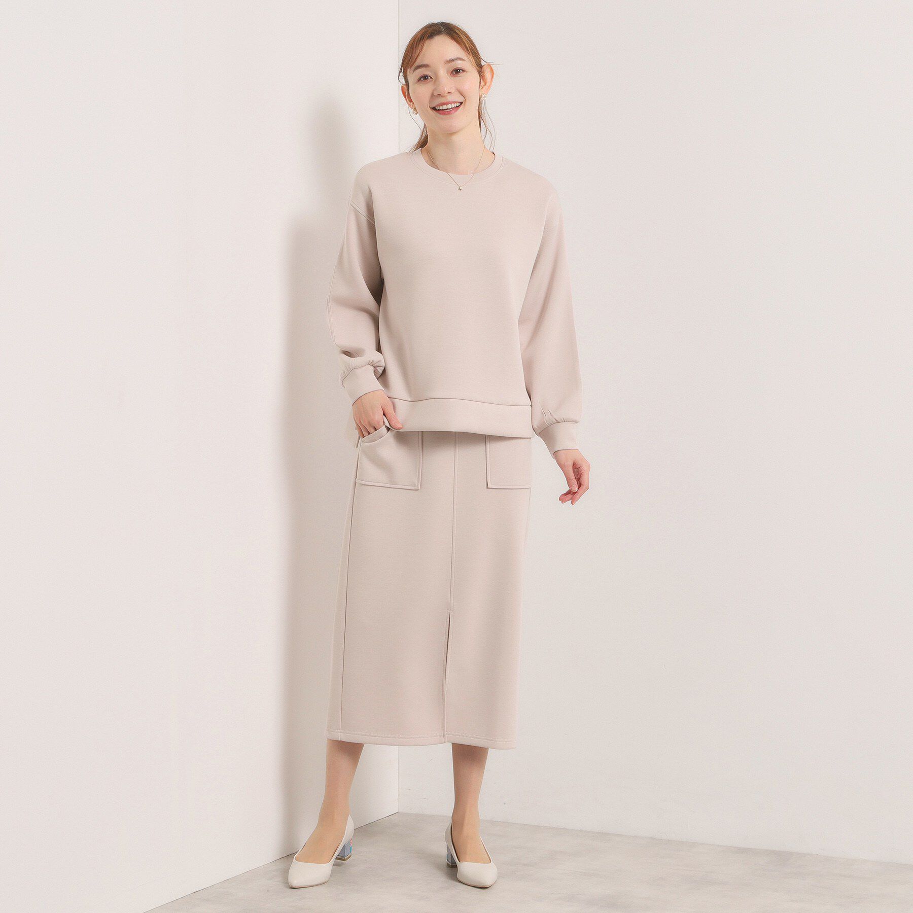 ITS&rsquo;DEMO「【洗濯機OK／花粉防止】ダンボールタイトスカート」|スカート|