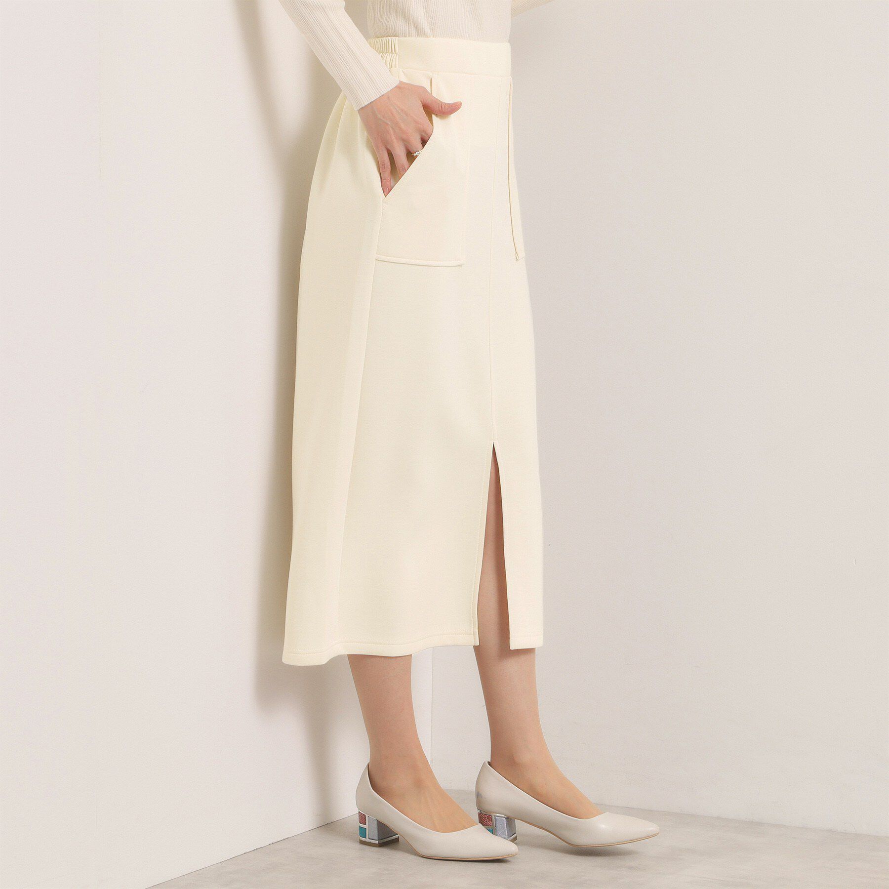 ITS&rsquo;DEMO「【洗濯機OK／花粉防止】ダンボールタイトスカート」|スカート|