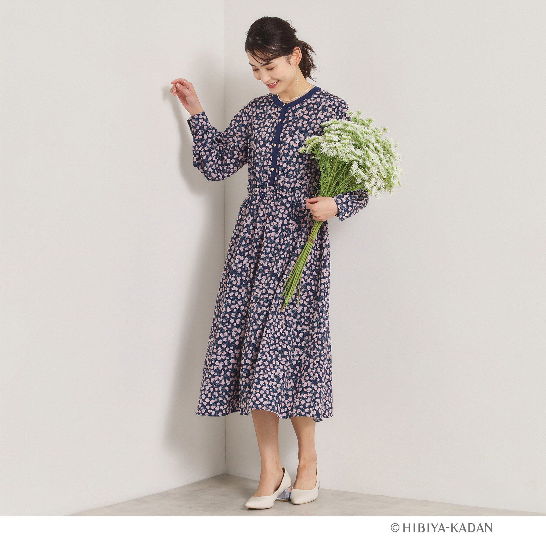 ITS&rsquo;DEMO「【ITS&rsquo;DEMO &times; HIBIYA－KADAN】楊柳ワンピース」|ワンピース|