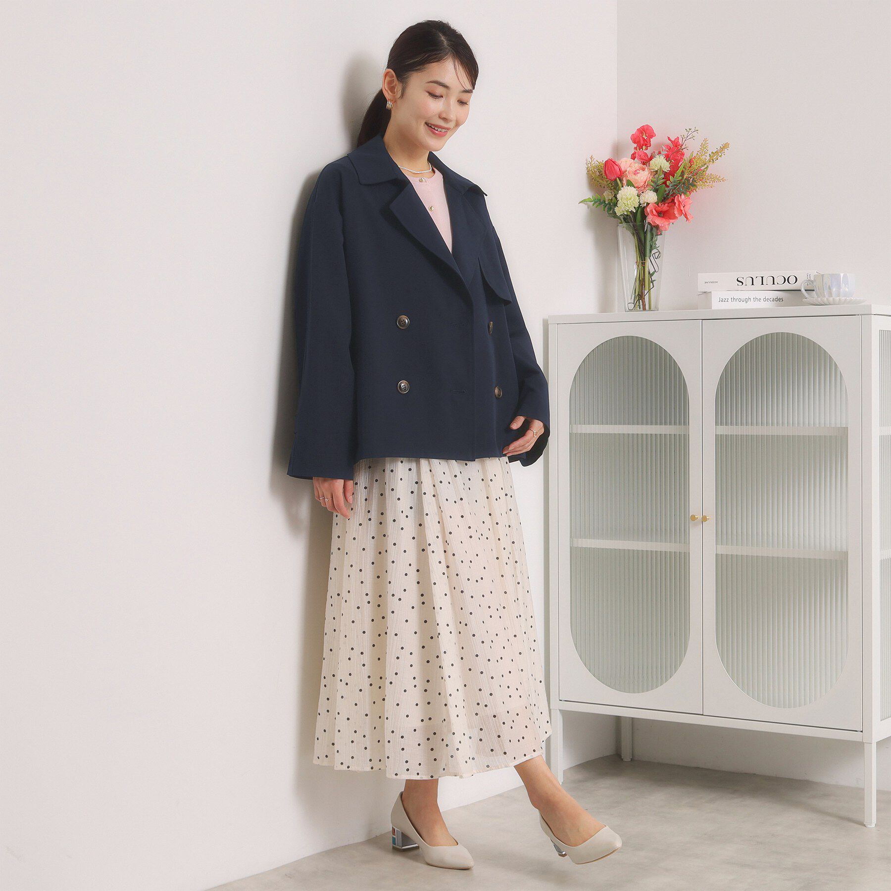 ITS&rsquo;DEMO「【撥水／花粉防止／手洗い可】ショートトレンチコート」|トレンチコート|