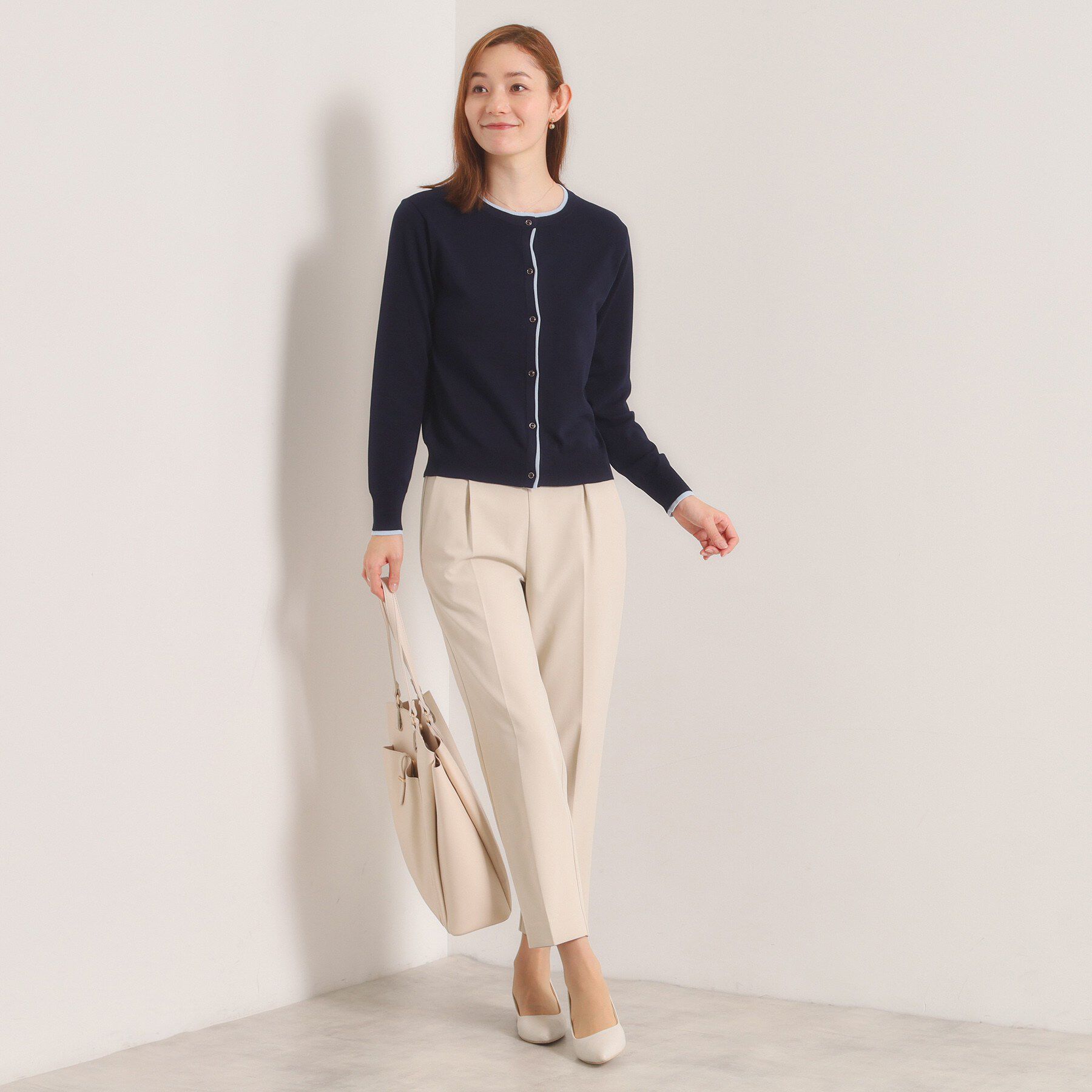 ITS&rsquo;DEMO「【手洗い可】レイヤード風カーディガン」|カーディガン|