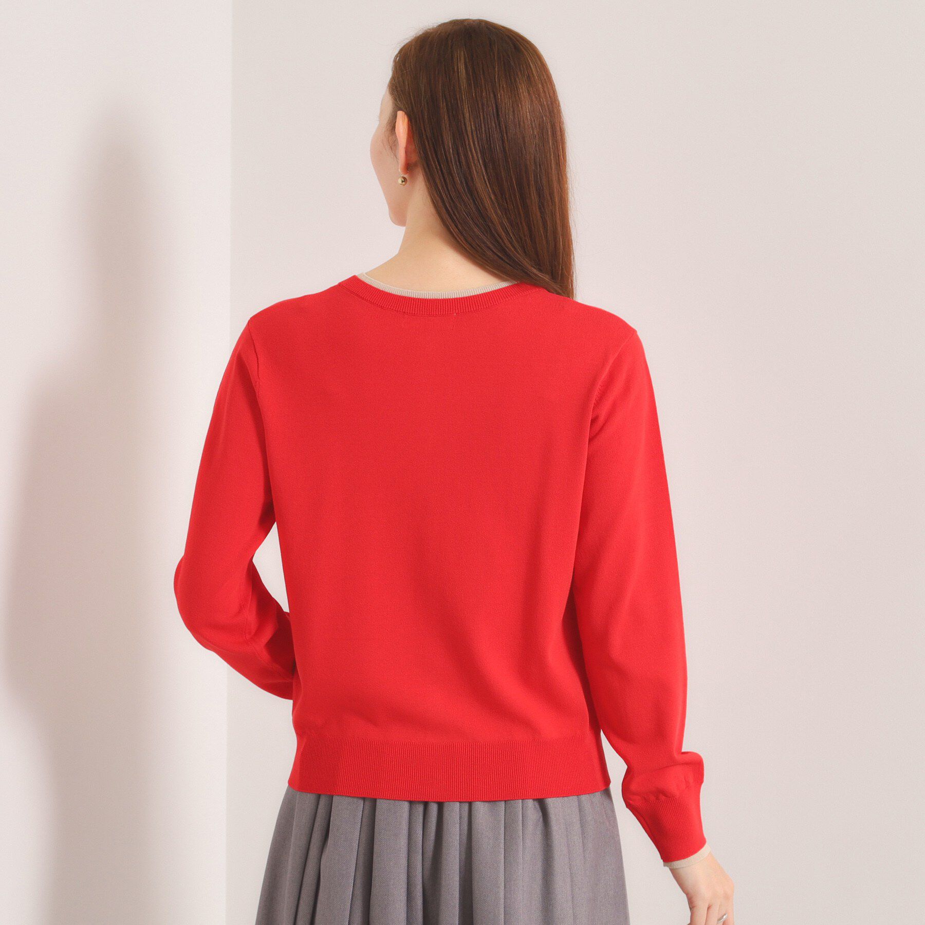 ITS&rsquo;DEMO「【手洗い可】レイヤード風カーディガン」|カーディガン|