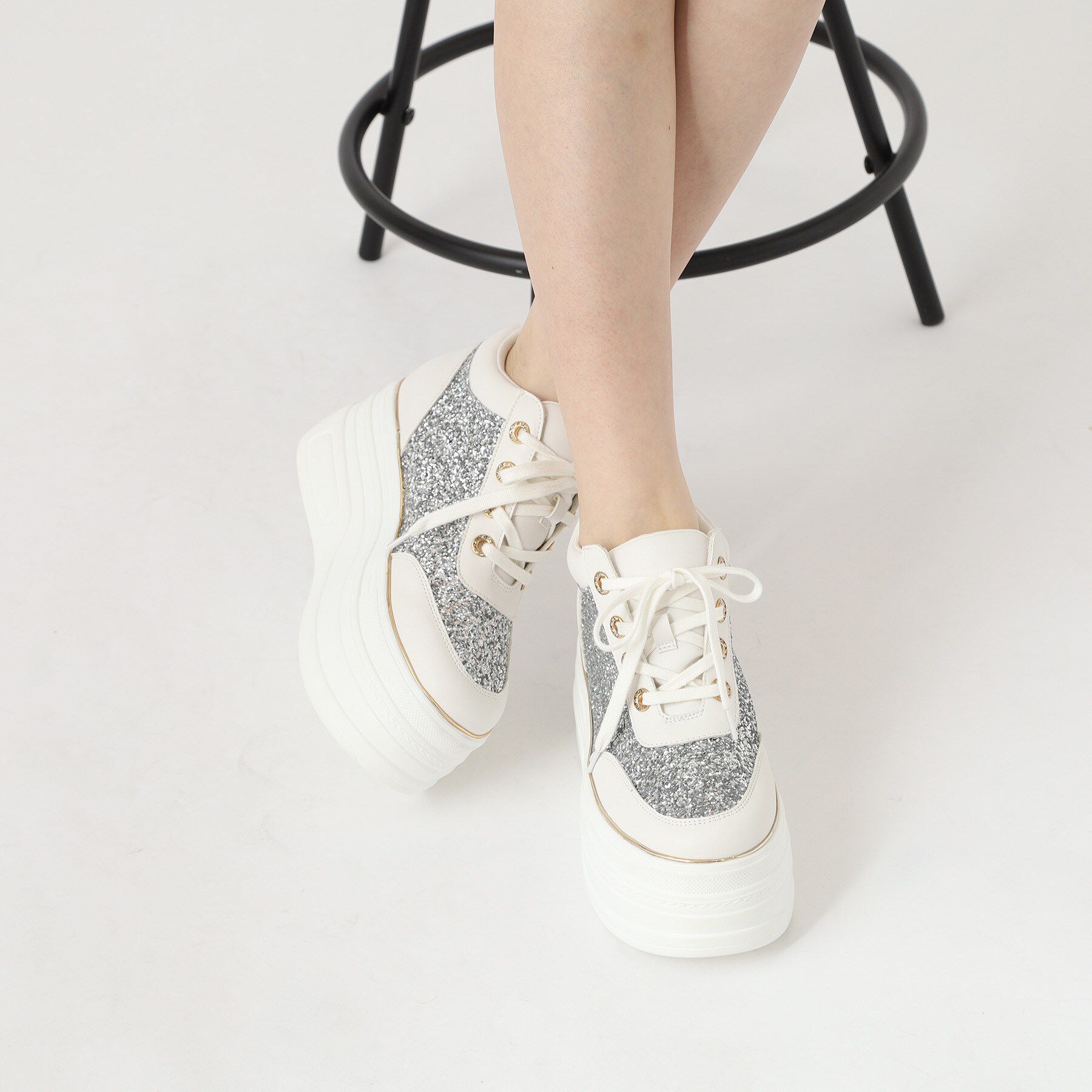 ESPERANZA「ゴールドライン厚底フラットスニーカー」|スニーカー|