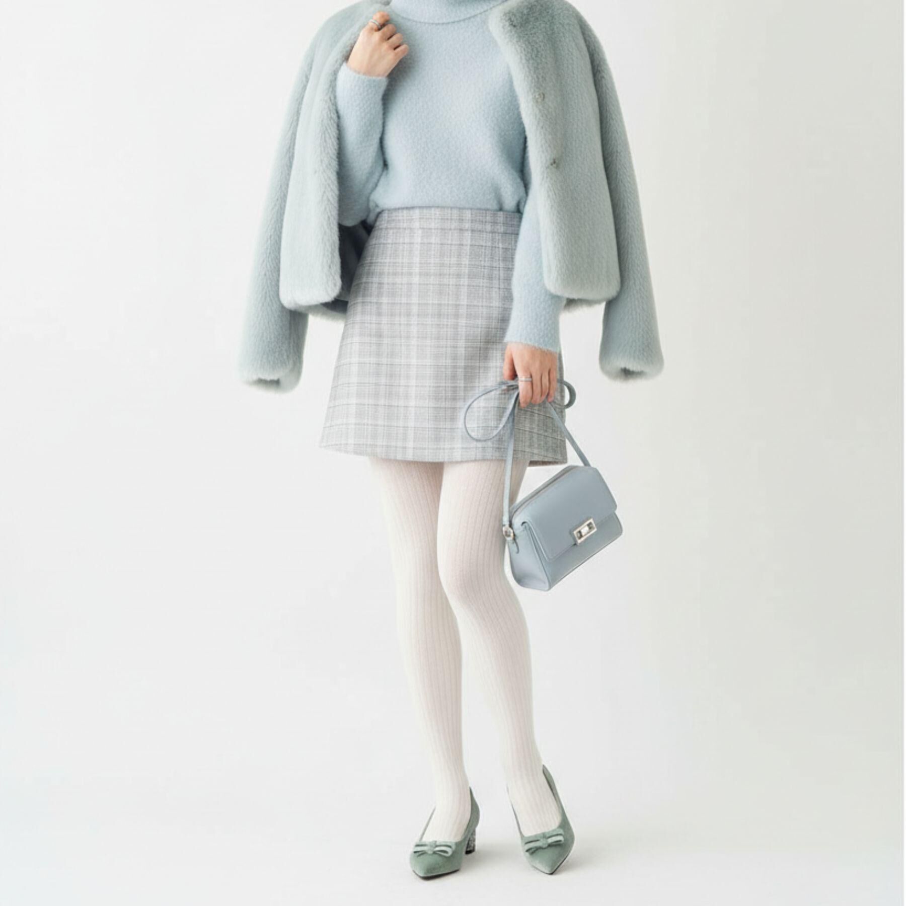 ESPERANZA「ラメベルベットダブルリボンパンプス」|パンプス|