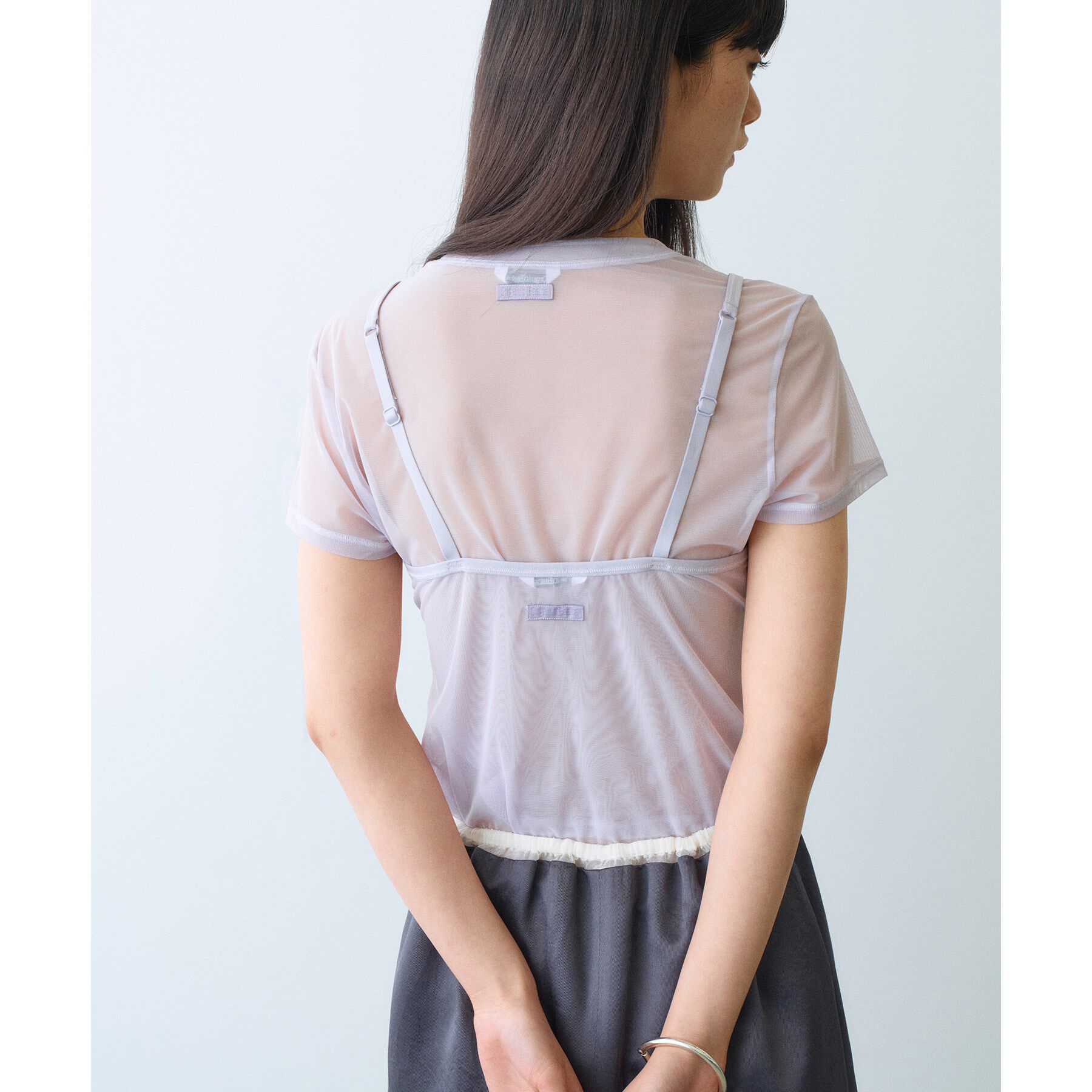 CODE A「Organic Basics｜Mesh cami」|キャミソール|