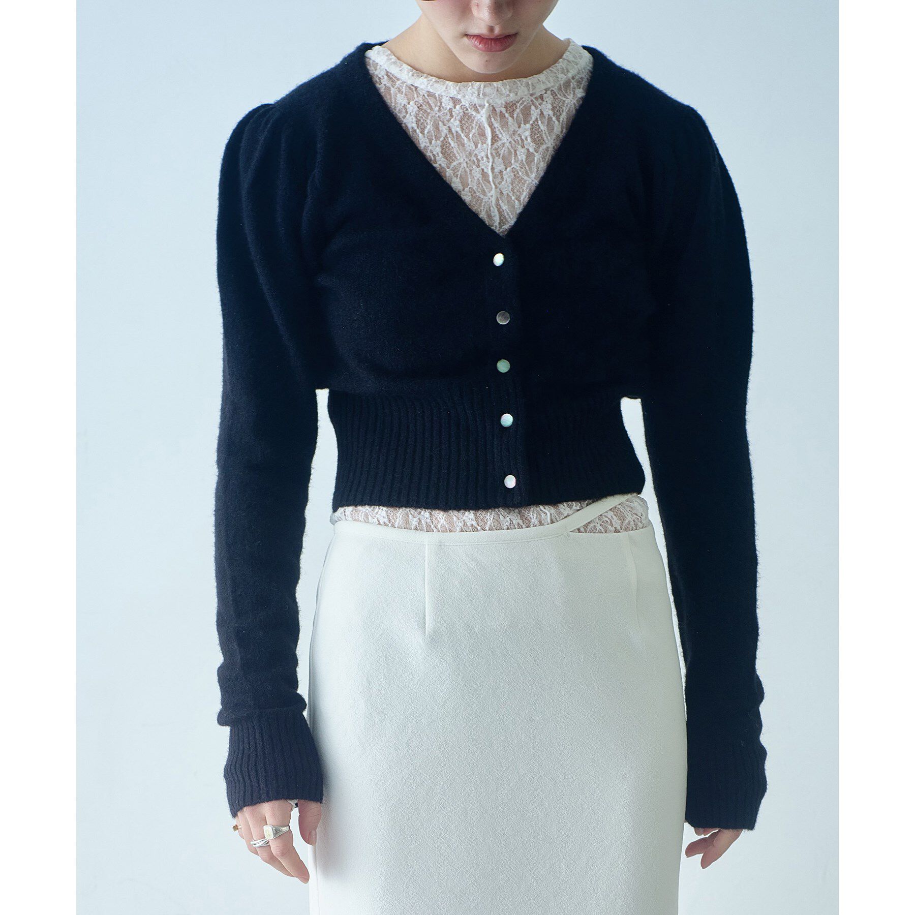 CODE A「M cloudy puff cardigan」|カーディガン|