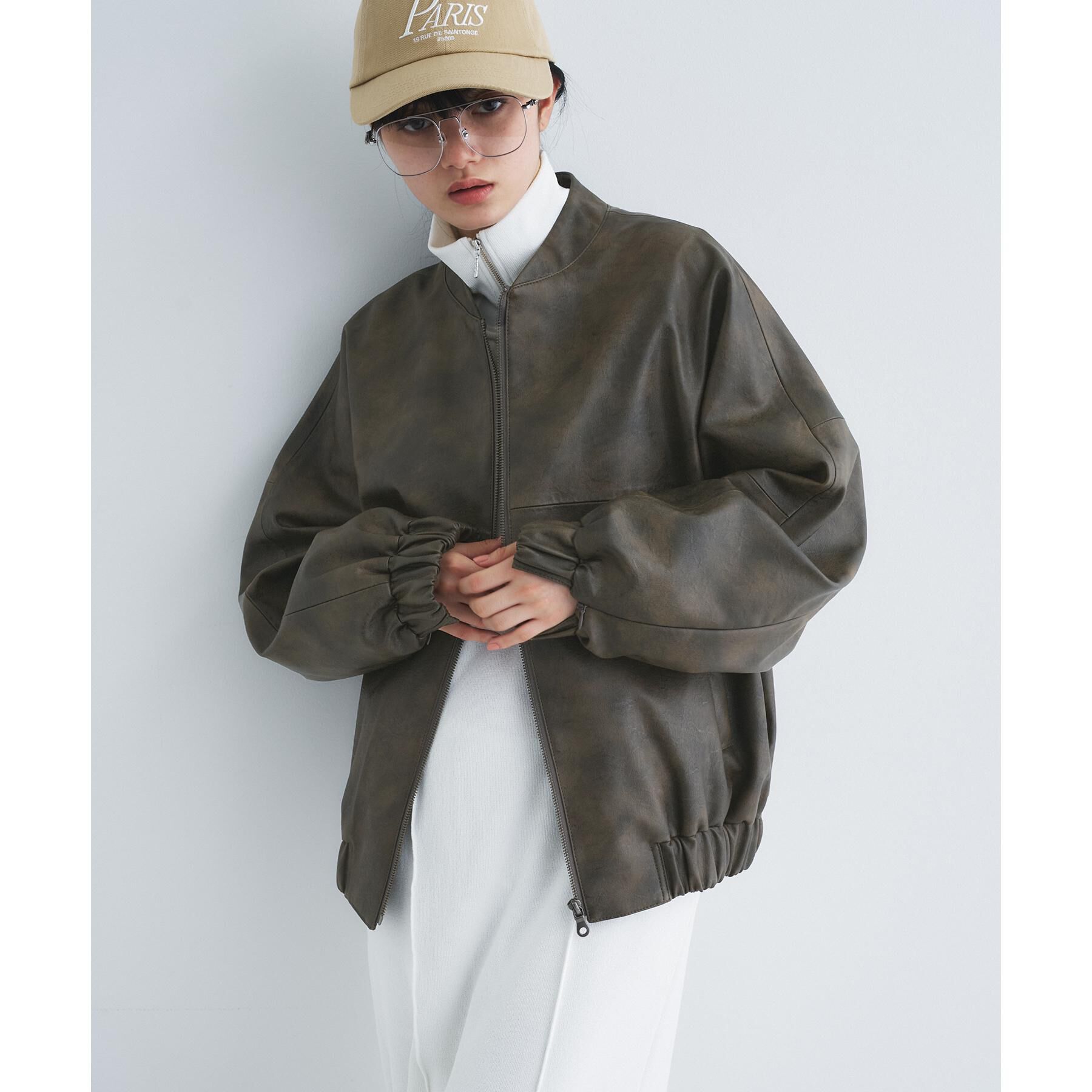 CODE A「【Re】grain zip over blouson」|ブルゾン・スタジャン|