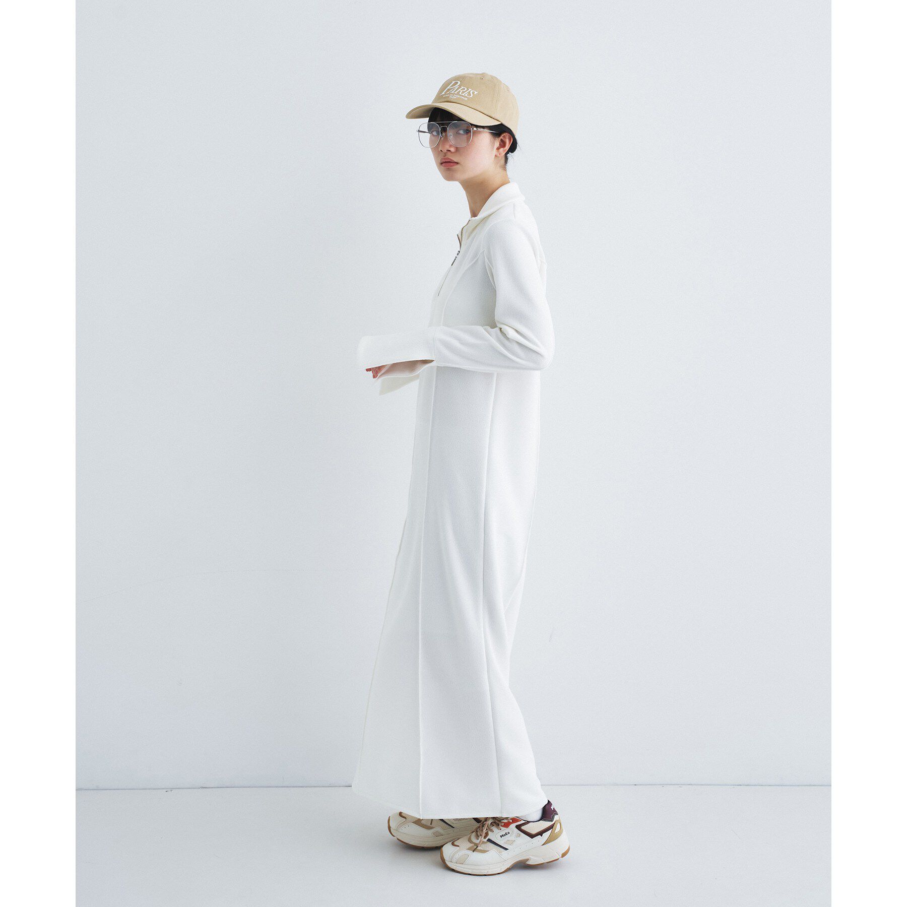 CODE A「high neck jersey dress」|ワンピース|