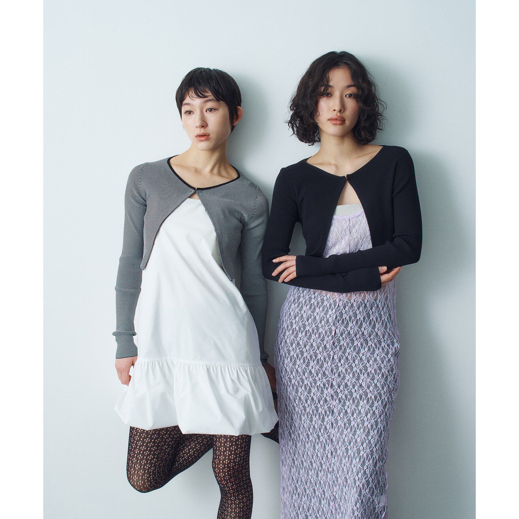 CODE A「【Re】stretch hook cardigan」|カーディガン|