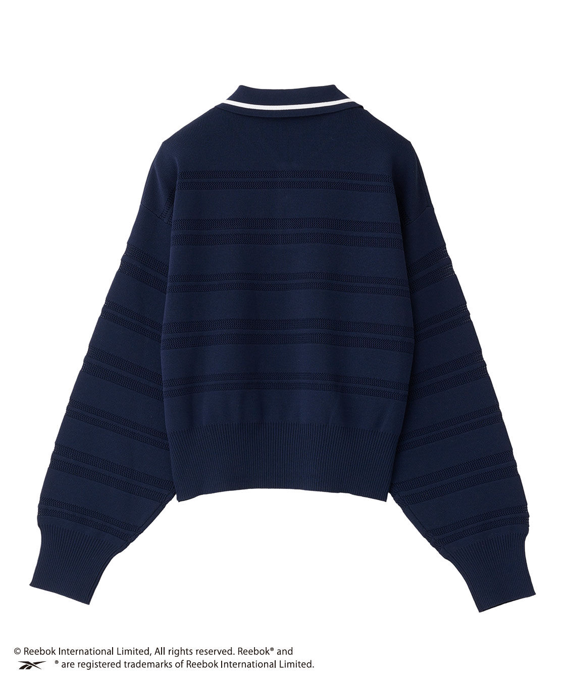 COCO DEAL「《COCO DEAL/Reebok》メッシュボーダーポロニット」|ポロシャツ|