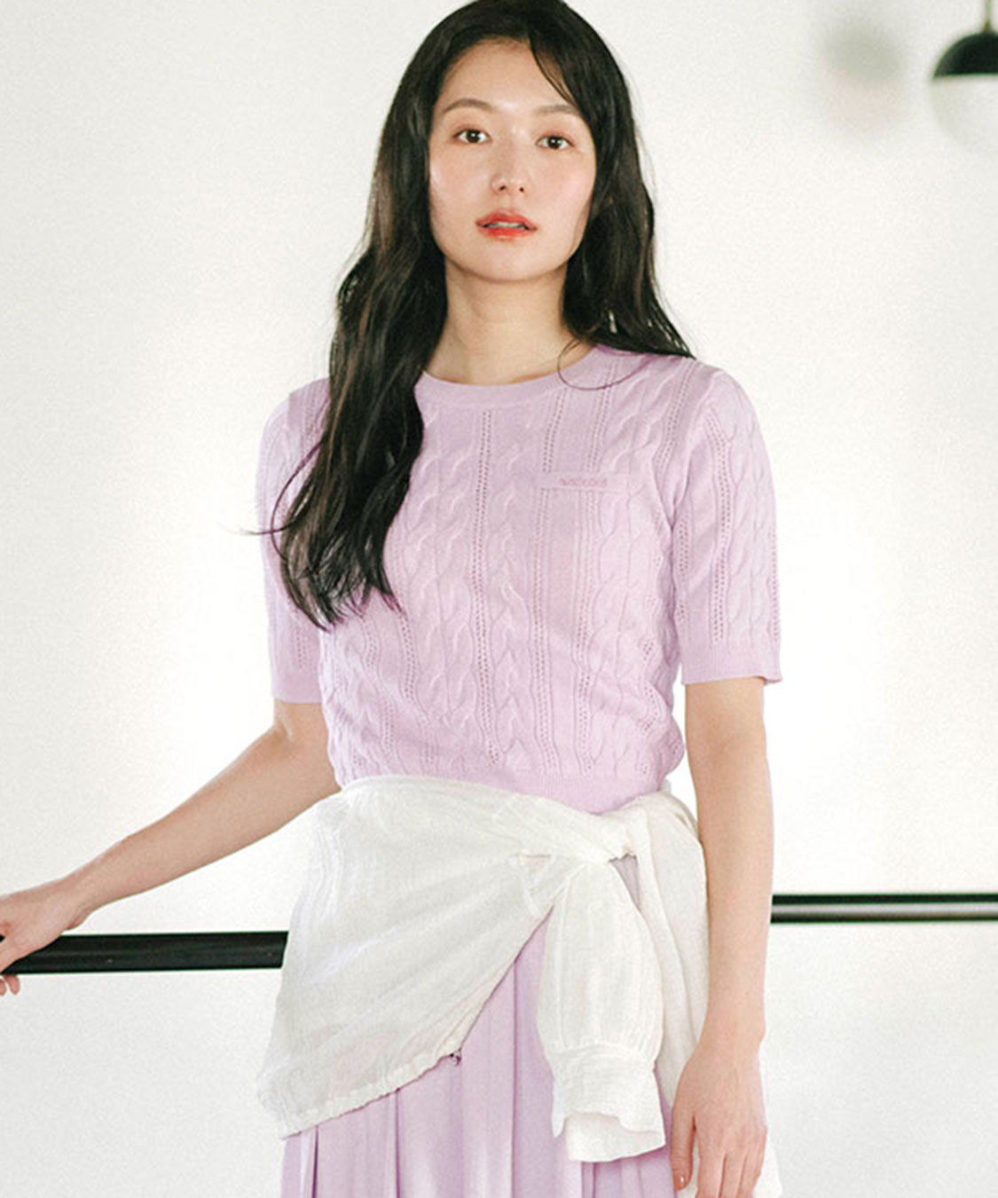 COCO DEAL「ケーブルハーフスリーブニット」|ニット・セーター|