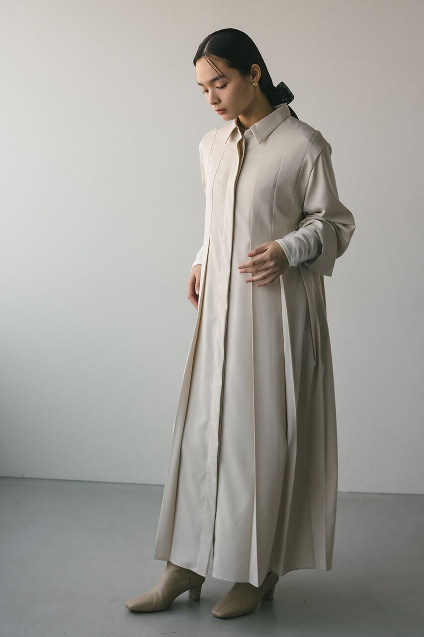 STYLEMIXER「ワイドプリーツシャツワンピース」|ワンピース|